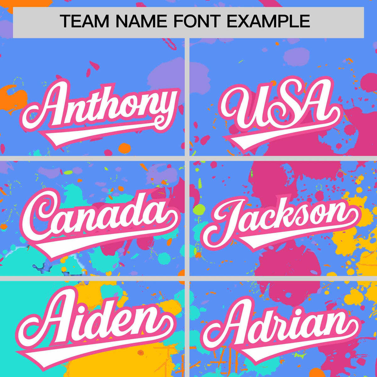 Custom Powder Blue Graffiti Fashion Baseball Jersey For Women| KXKSHOP