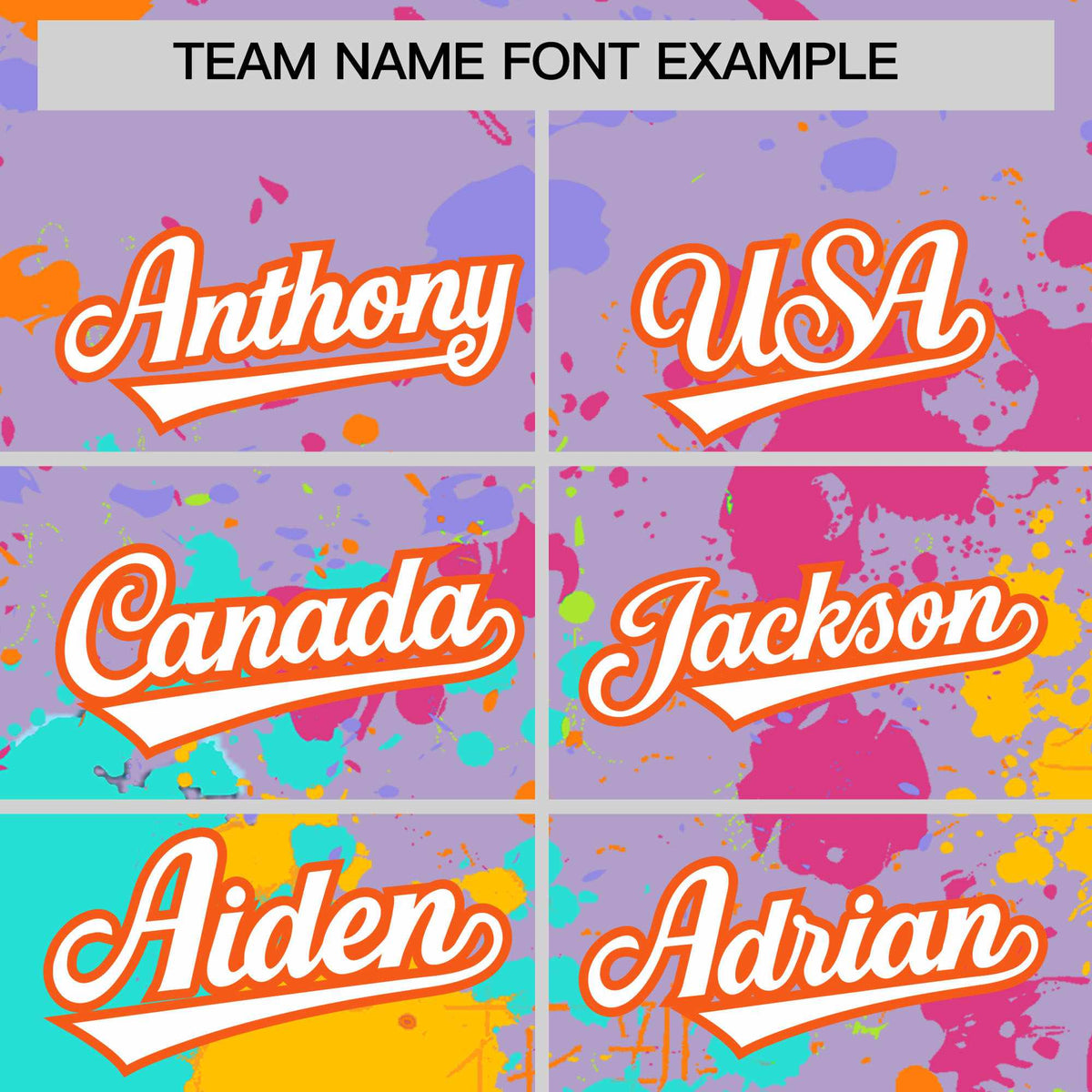 Custom Light Purple Graffiti Fashion Baseball Jersey For Women| KXKSHOP