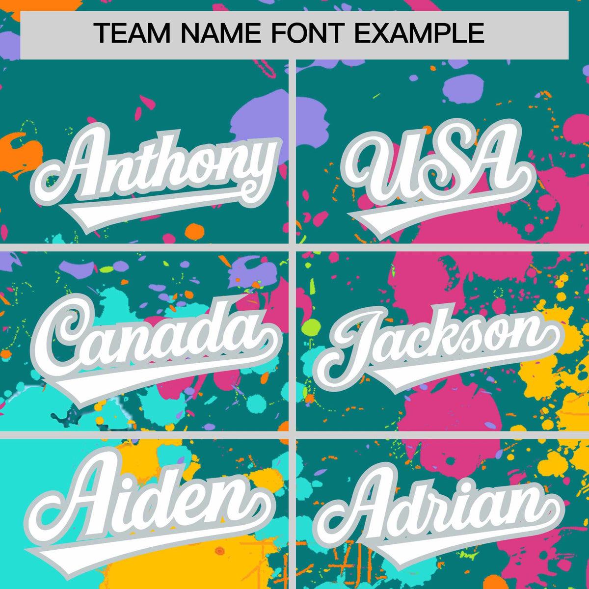 Custom Aqua Graffiti Fashion Baseball Jersey For Women| KXKSHOP