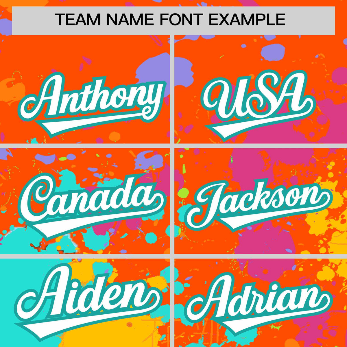 Custom Orange Graffiti Fashion Baseball Jersey For Women| KXKSHOP