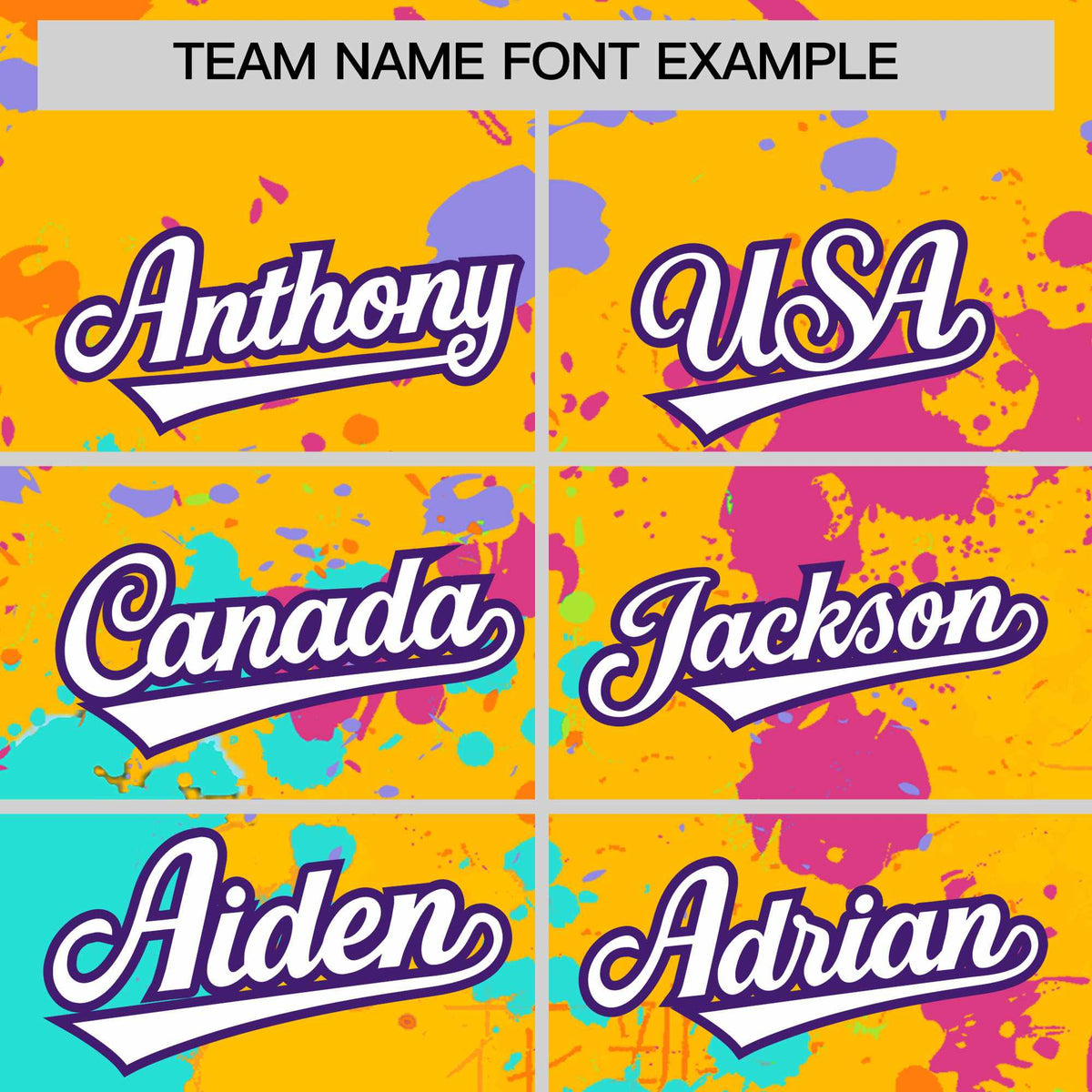 Custom Yellow Graffiti Fashion Baseball Jersey For Women| KXKSHOP