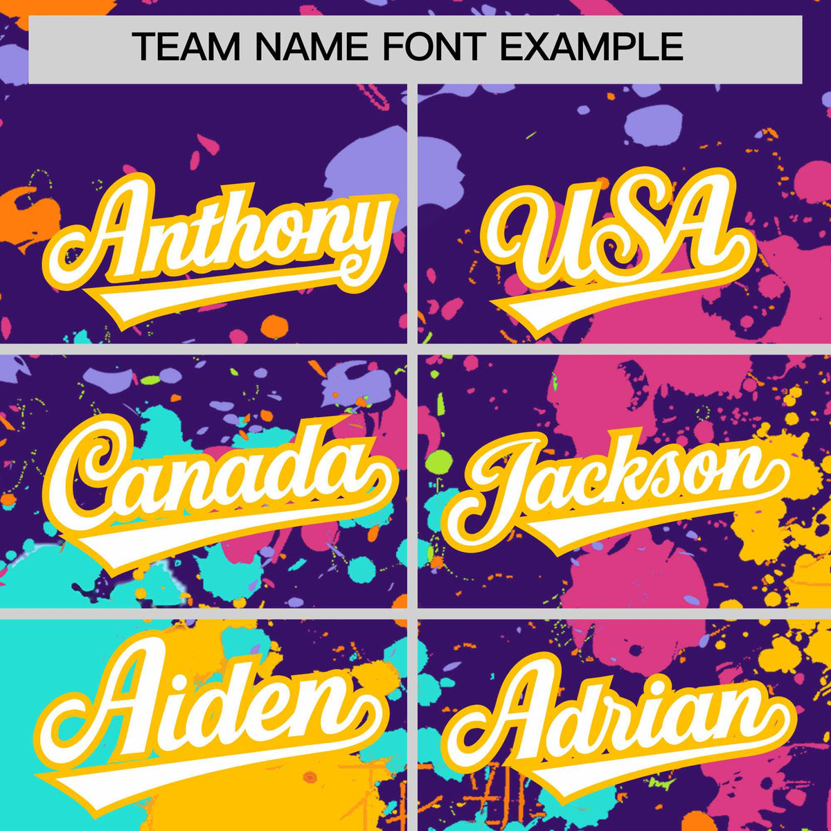 Custom Purple Graffiti Fashion Baseball Jersey For Women| KXKSHOP