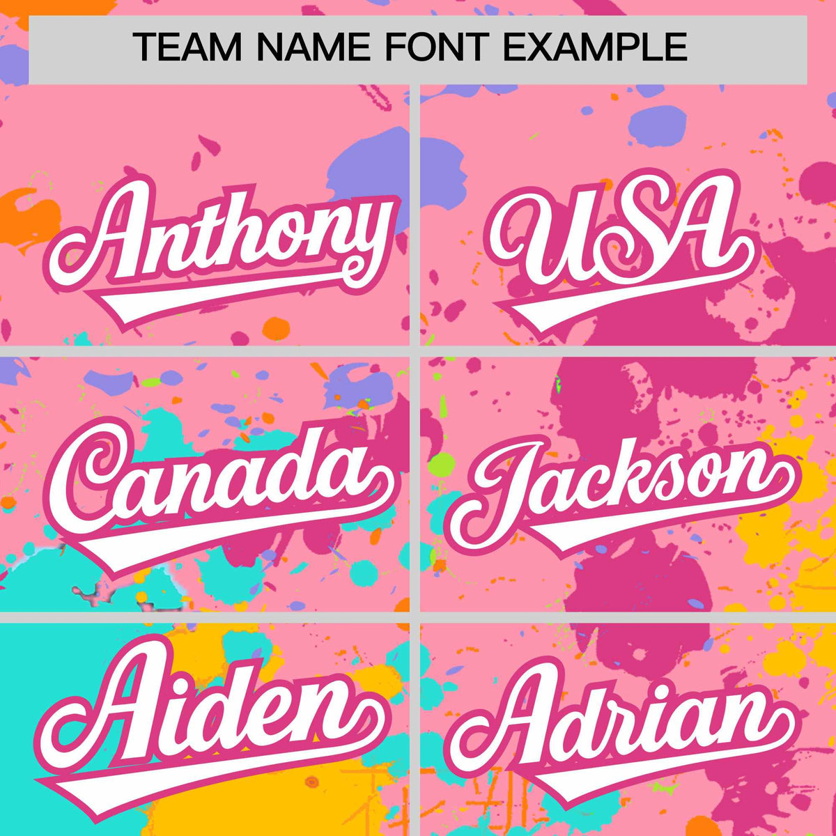 Custom Light Pink Graffiti Fashion Baseball Jersey For Women| KXKSHOP