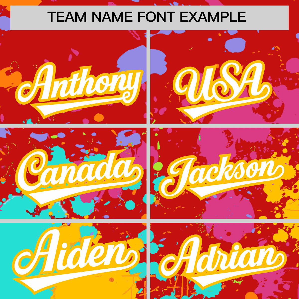 Custom Red Graffiti Fashion Baseball Jersey For Women| KXKSHOP