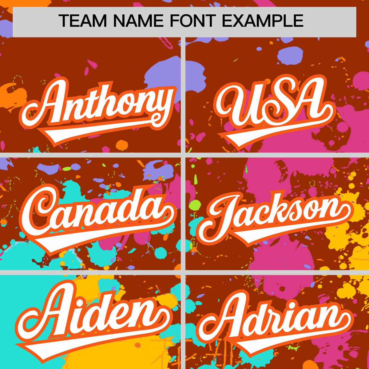 Custom Texas Orange Graffiti Fashion Baseball Jersey For Women| KXKSHOP