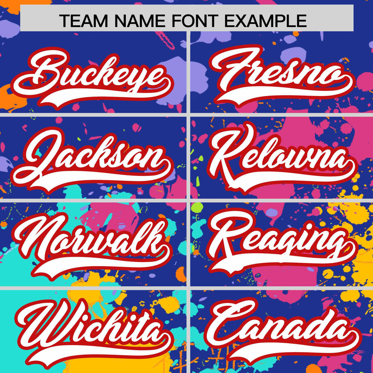 Custom Royal Graffiti Fashion Baseball Jersey For Women| KXKSHOP