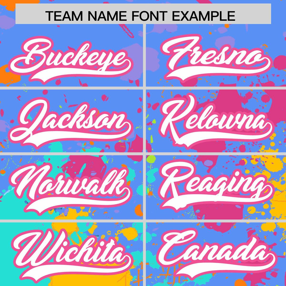 Custom Powder Blue Graffiti Fashion Baseball Jersey For Women| KXKSHOP