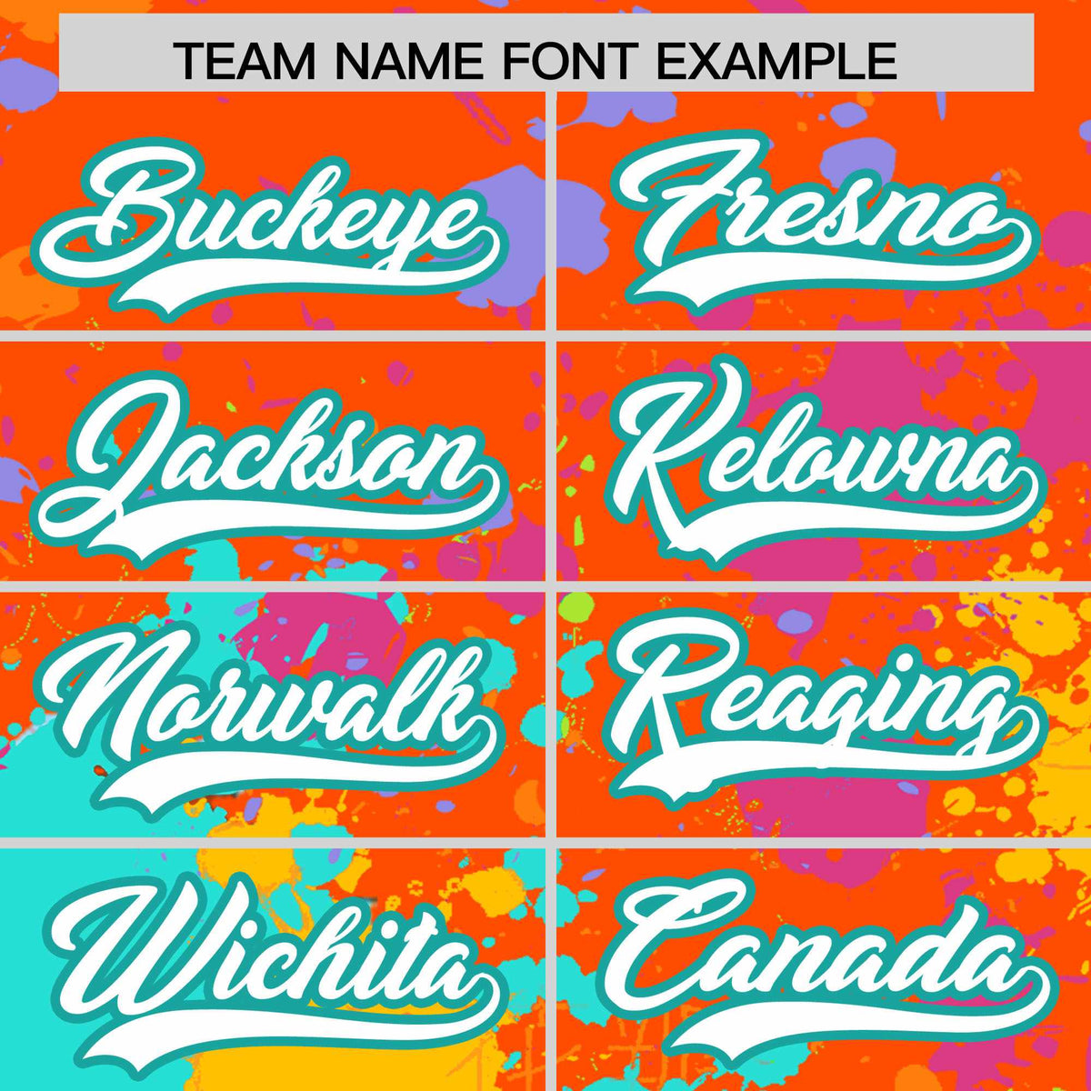 Custom Orange Graffiti Fashion Baseball Jersey For Women| KXKSHOP