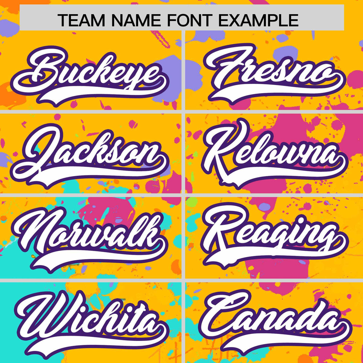 Custom Yellow Graffiti Fashion Baseball Jersey For Women| KXKSHOP