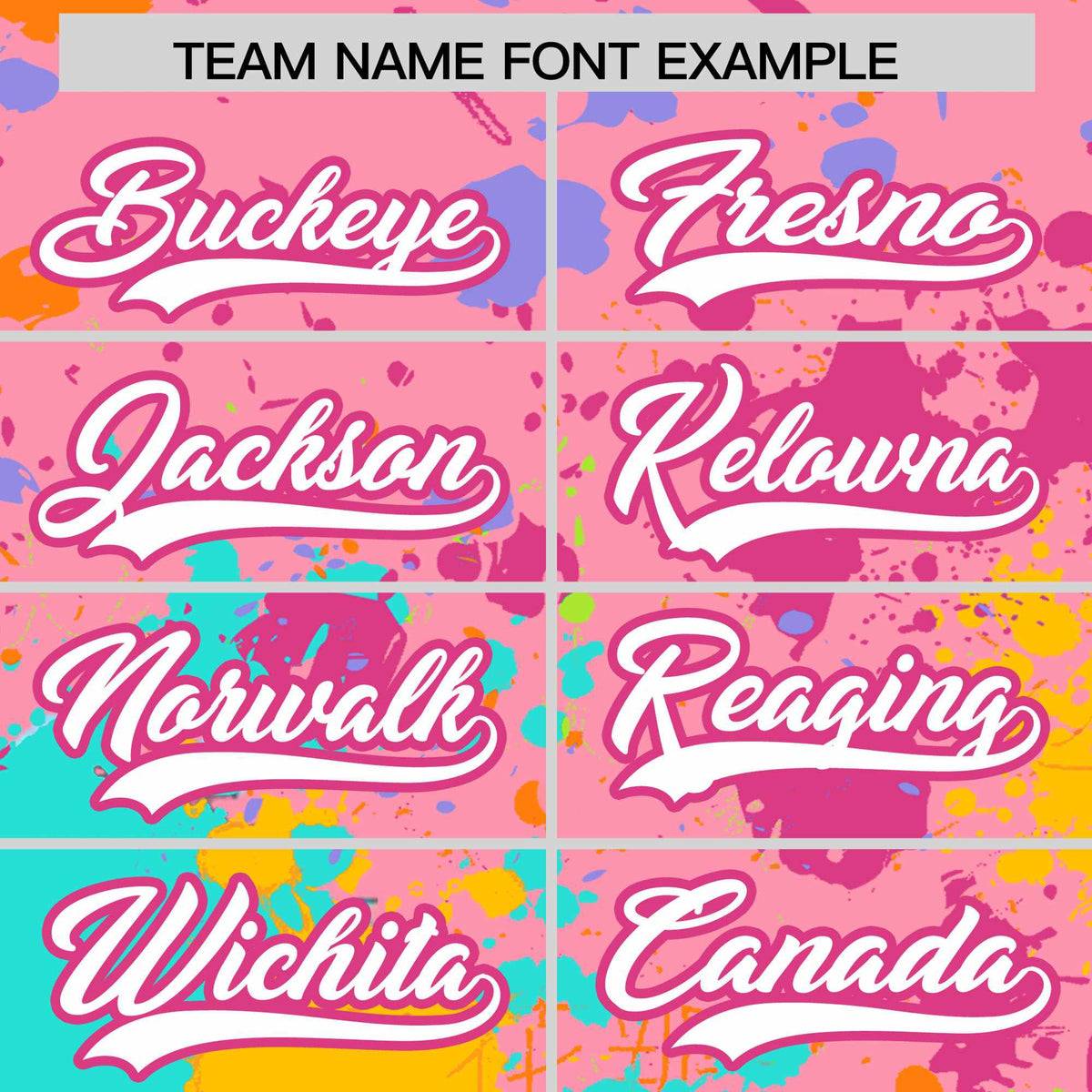 Custom Light Pink Graffiti Fashion Baseball Jersey For Women| KXKSHOP