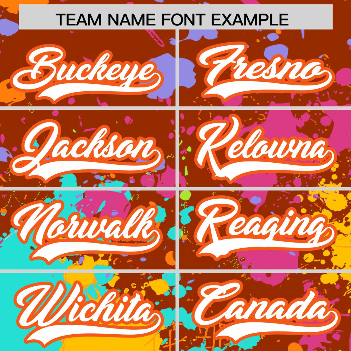 Custom Texas Orange Graffiti Fashion Baseball Jersey For Women| KXKSHOP