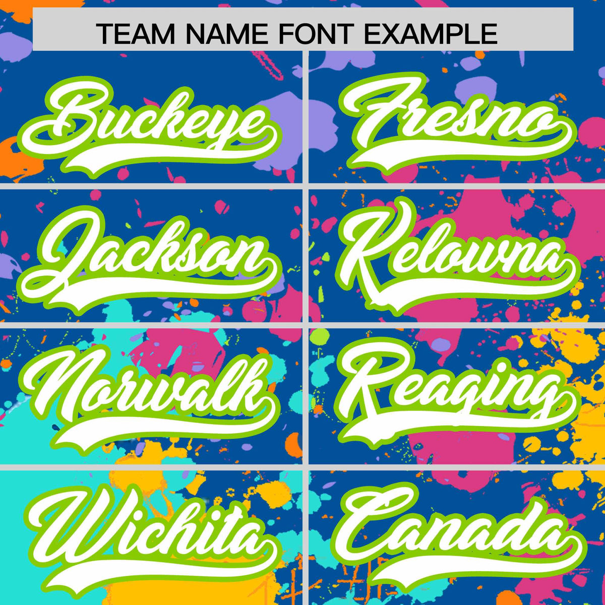 Custom Royal Graffiti Fashion Baseball Jersey For Women| KXKSHOP