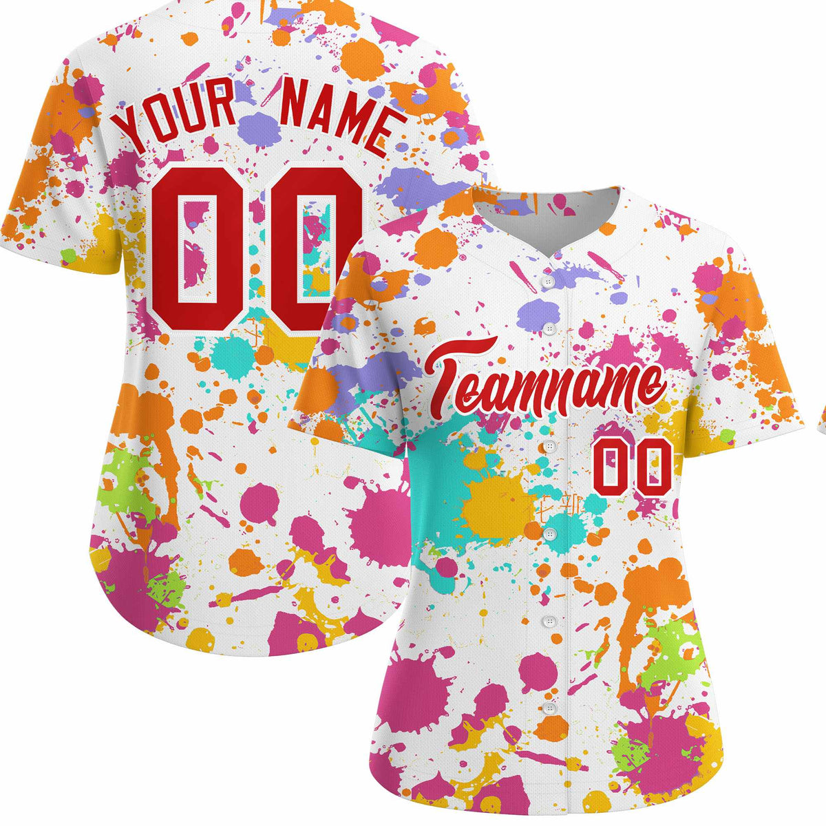 Custom White Graffiti Fashion Baseball Jersey For Women| KXKSHOP