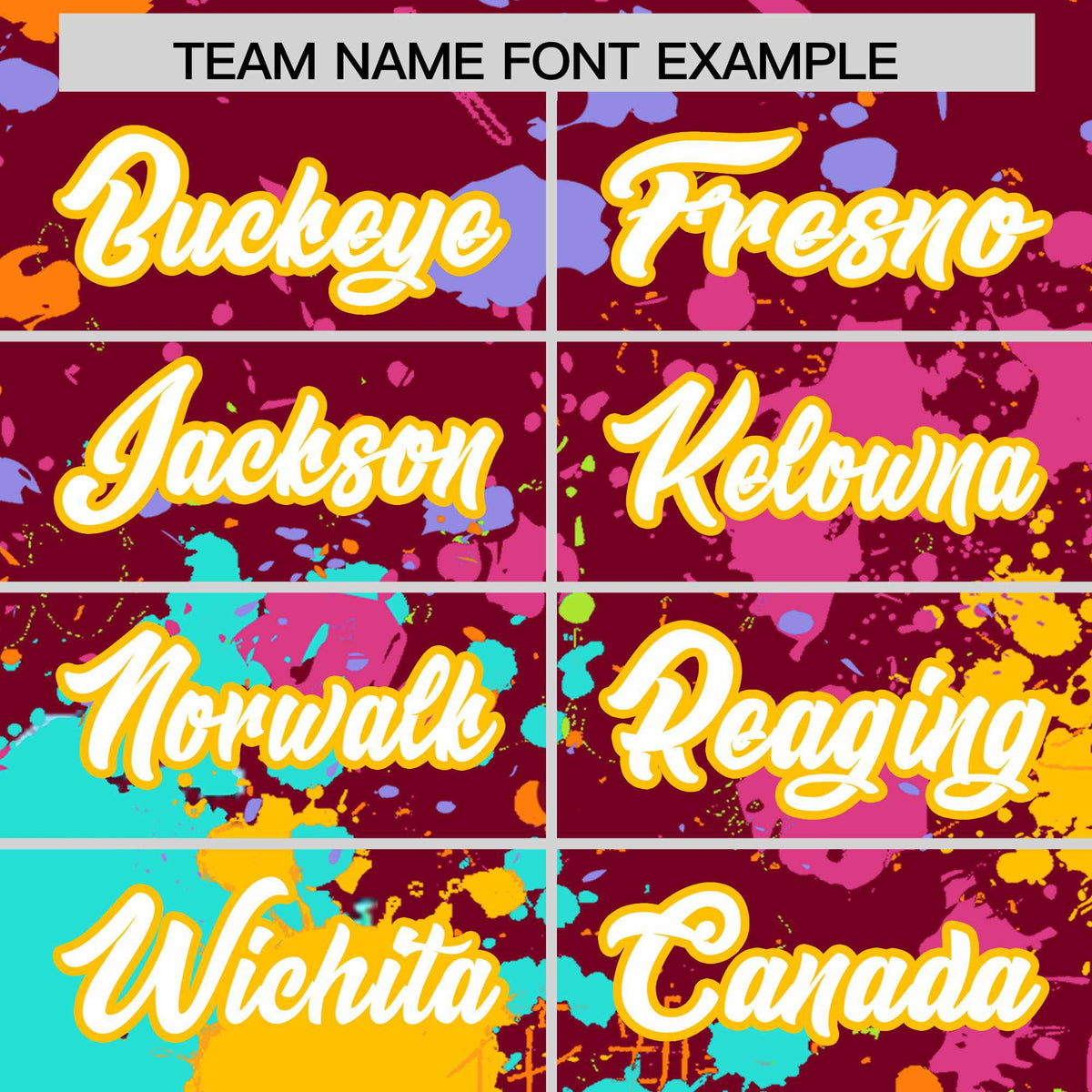 Custom Crimson Graffiti Fashion Baseball Jersey For Women| KXKSHOP