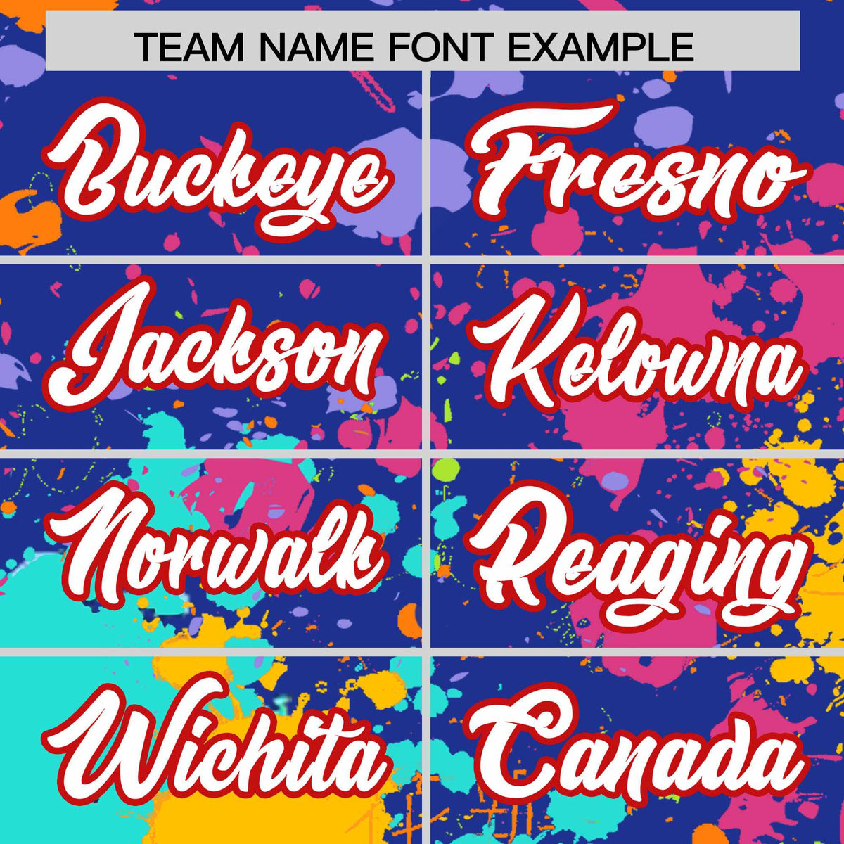 Custom Royal Graffiti Fashion Baseball Jersey For Women| KXKSHOP