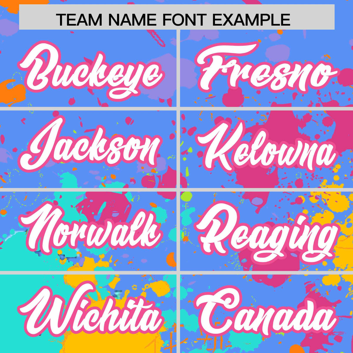 Custom Powder Blue Graffiti Fashion Baseball Jersey For Women| KXKSHOP