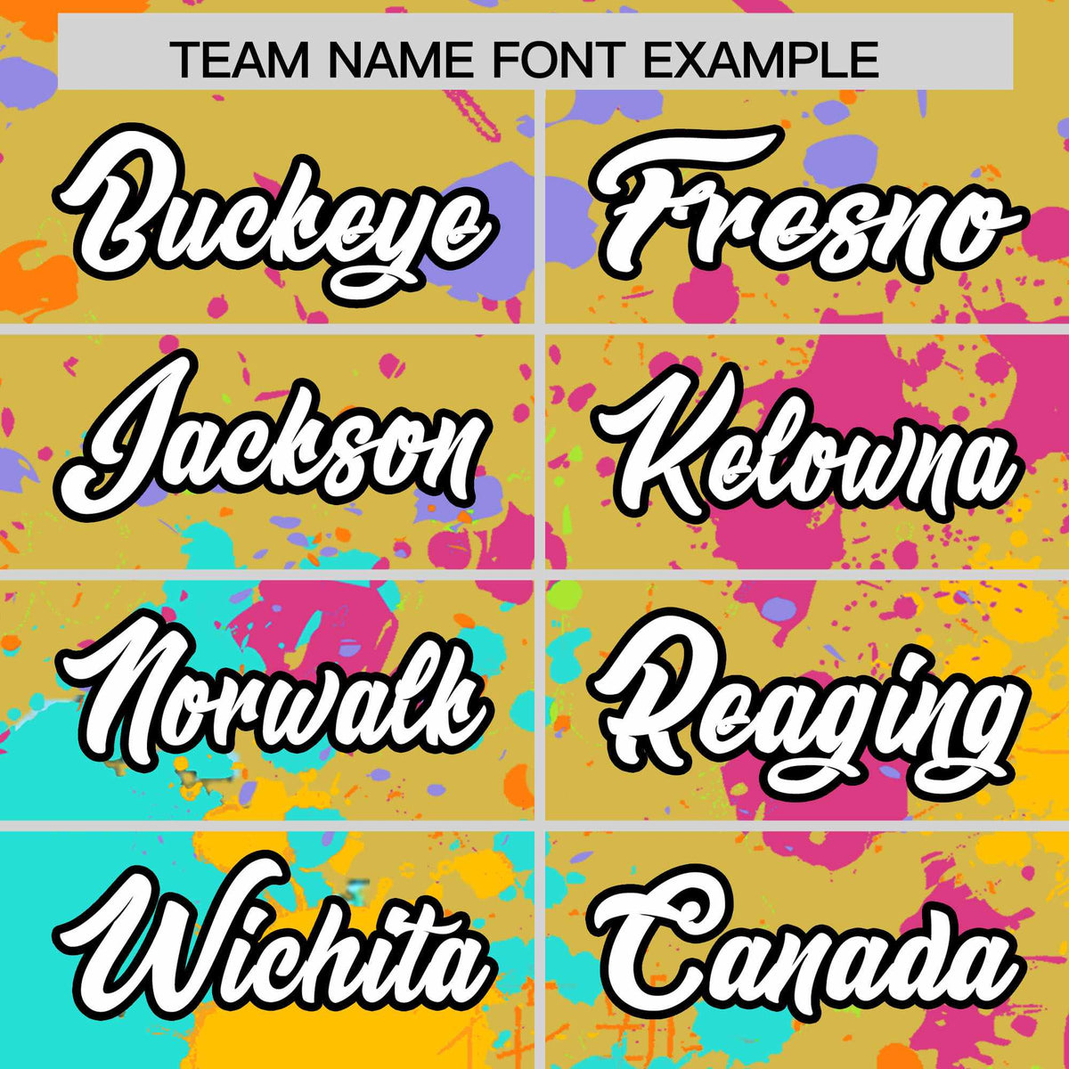 Custom Old Gold Graffiti Fashion Baseball Jersey For Women| KXKSHOP