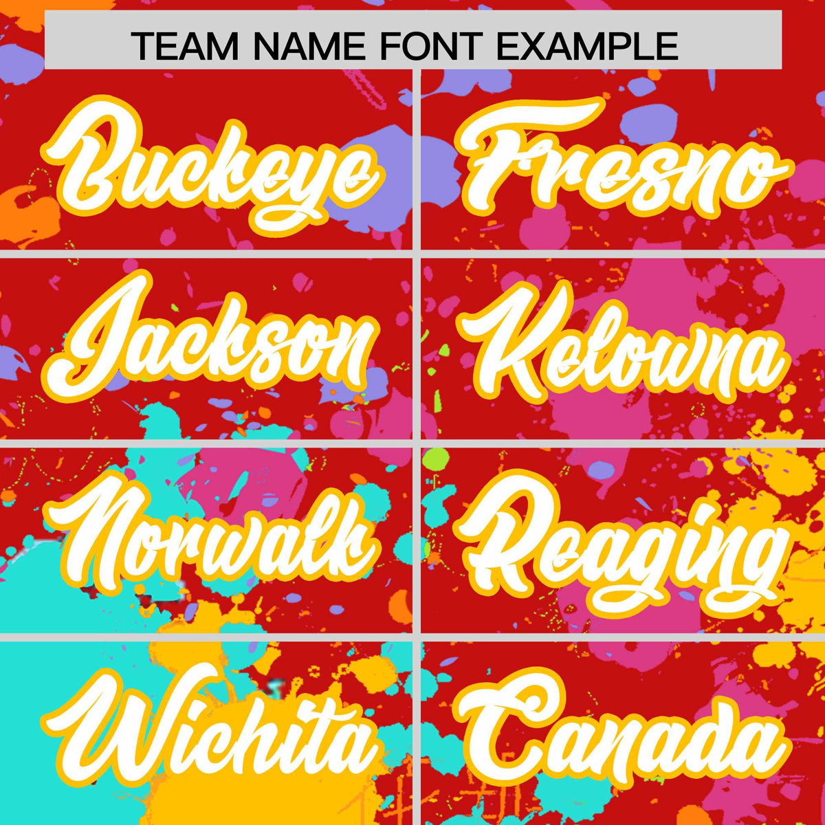 Custom Red Graffiti Fashion Baseball Jersey For Women| KXKSHOP