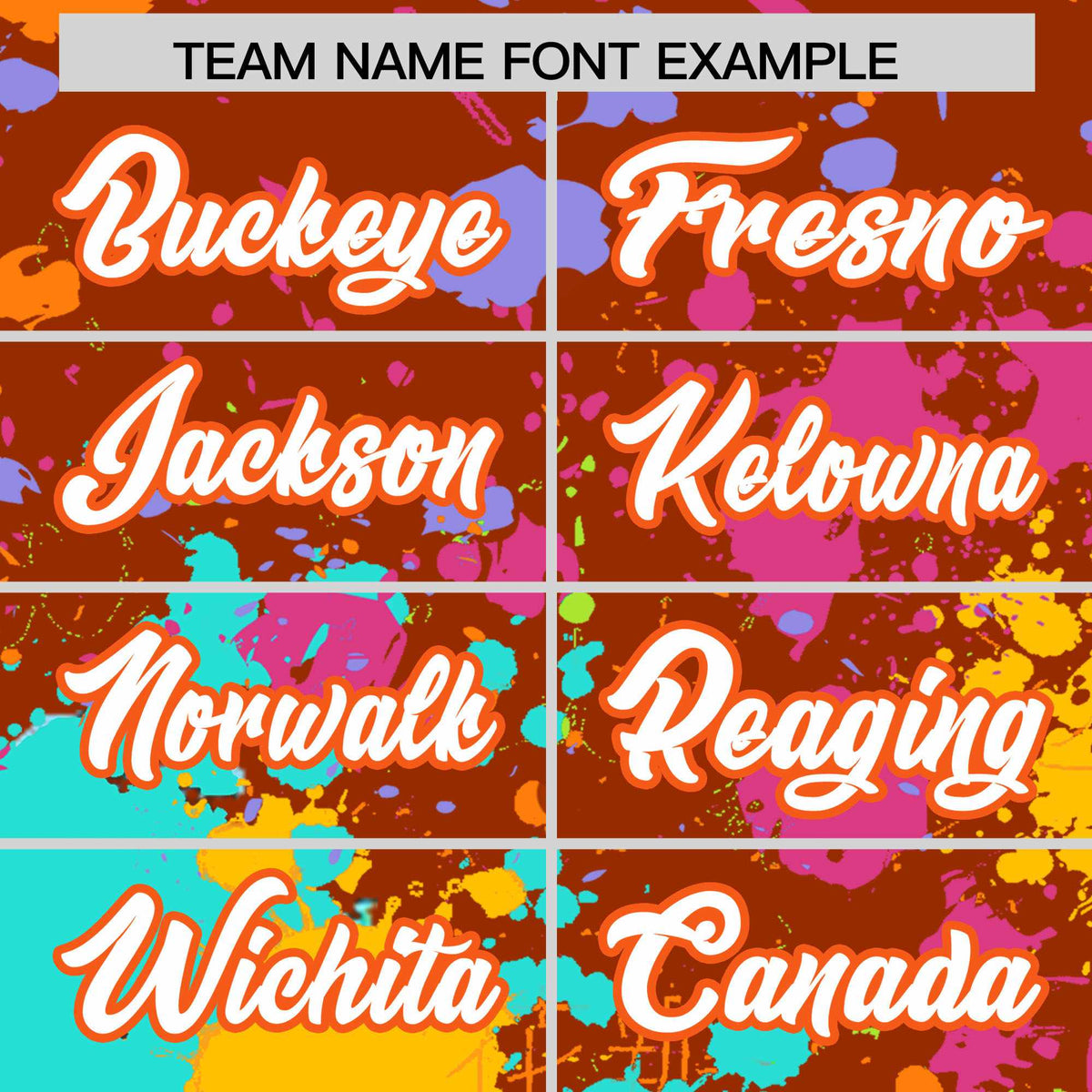 Custom Texas Orange Graffiti Fashion Baseball Jersey For Women| KXKSHOP