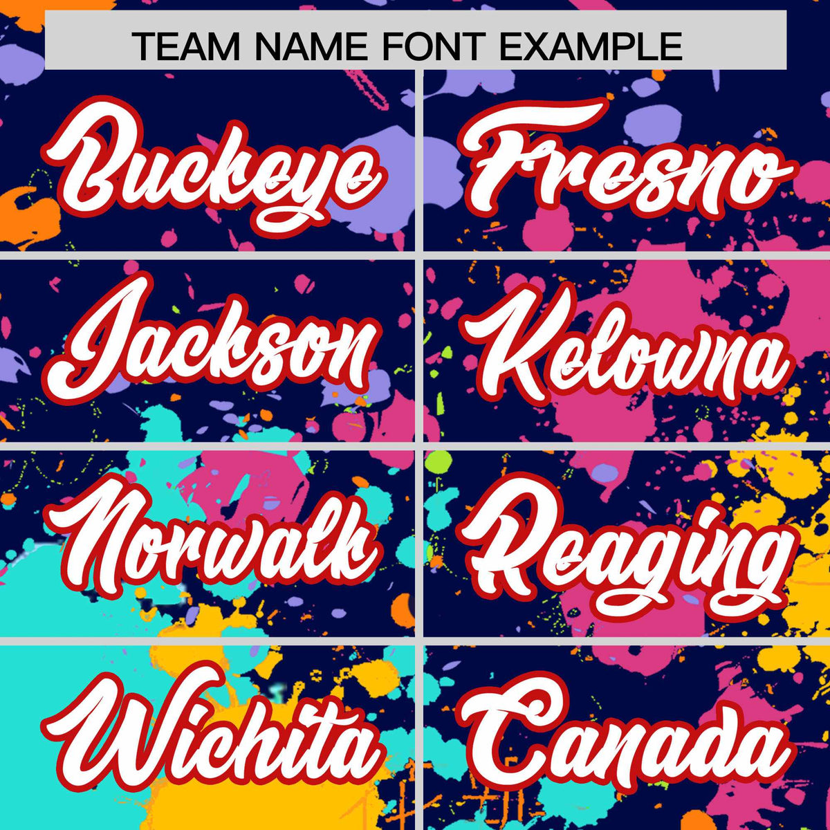 Custom Navy Graffiti Fashion Baseball Jersey For Women| KXKSHOP