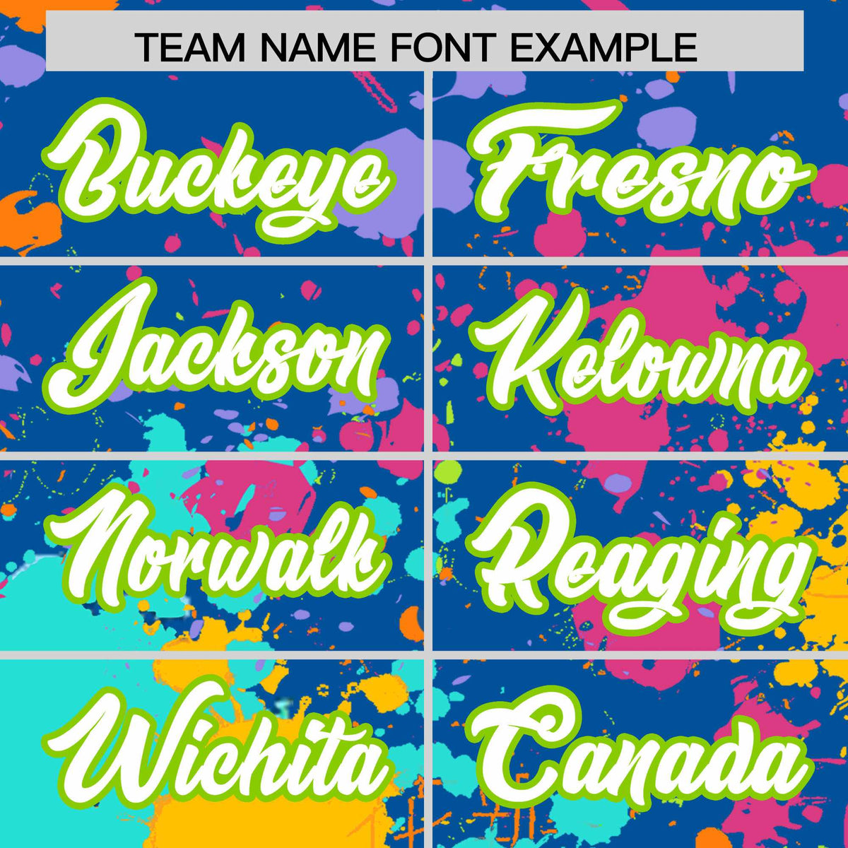 Custom Royal Graffiti Fashion Baseball Jersey For Women| KXKSHOP