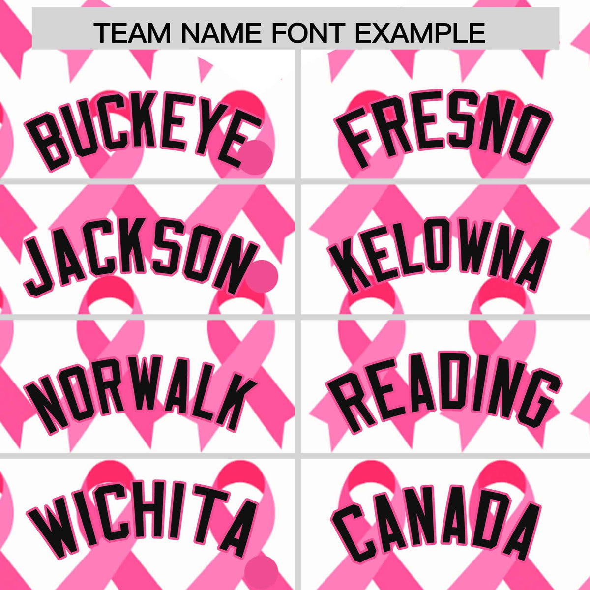 Custom White Black Breast Cancer Awareness Month Pink Ribbon Authentic Baseball Jersey for Women