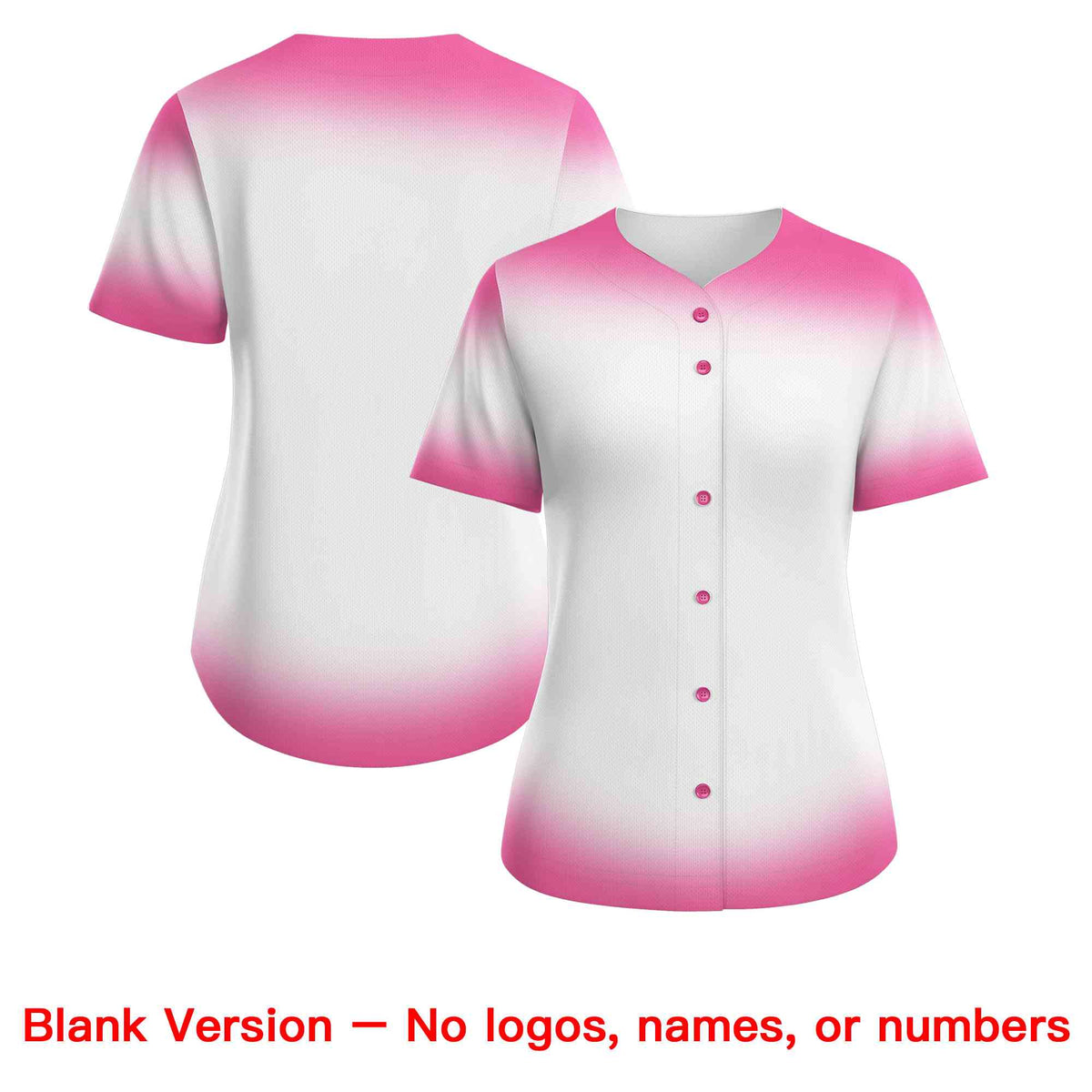 Custom White Pink Breast Cancer Awareness Month Pink Ribbon Authentic Baseball Jersey for Women| KXKSHOP