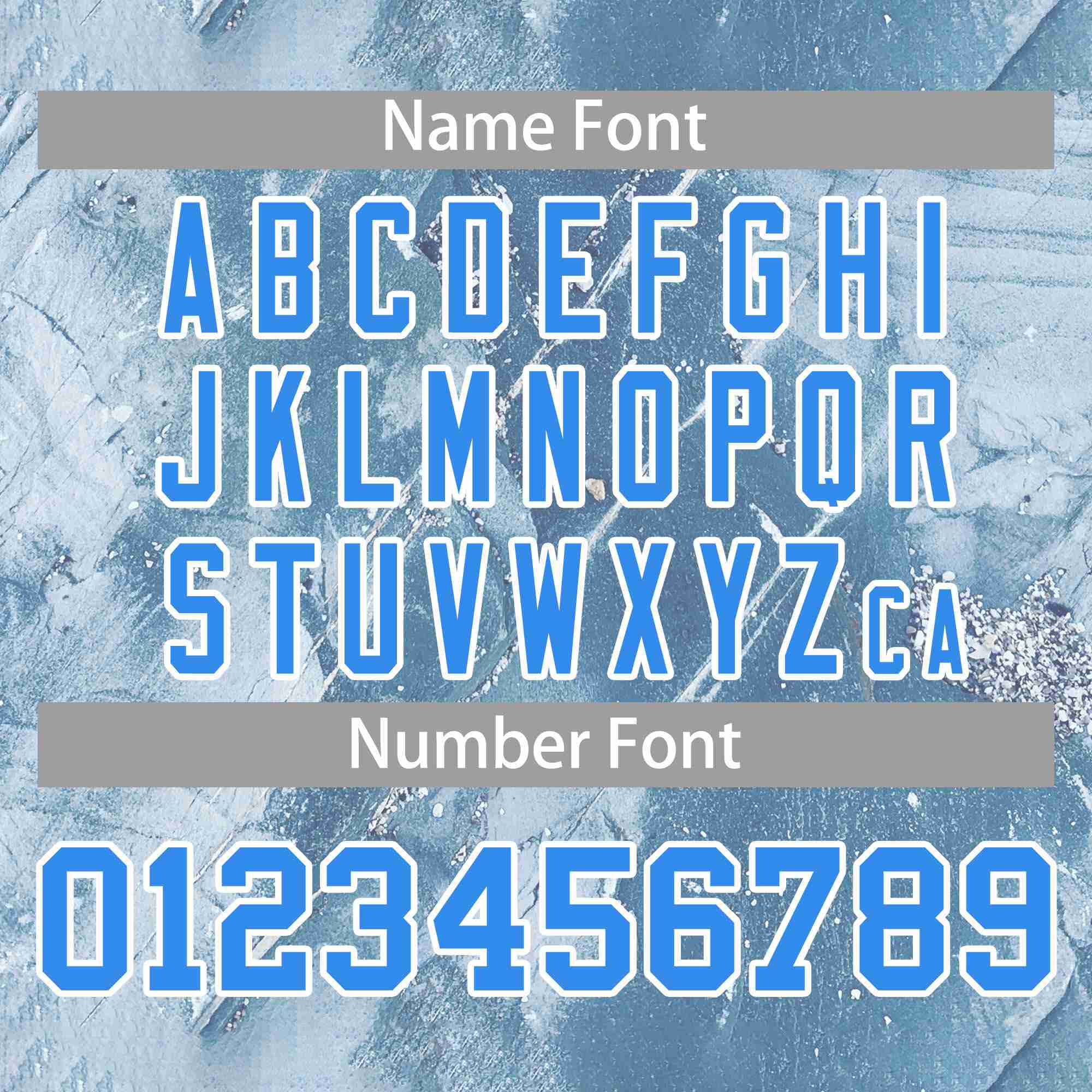 Custom Powder Blue White Graffiti Pattern Personalized Outdoor Hooded Waterproof Jacket