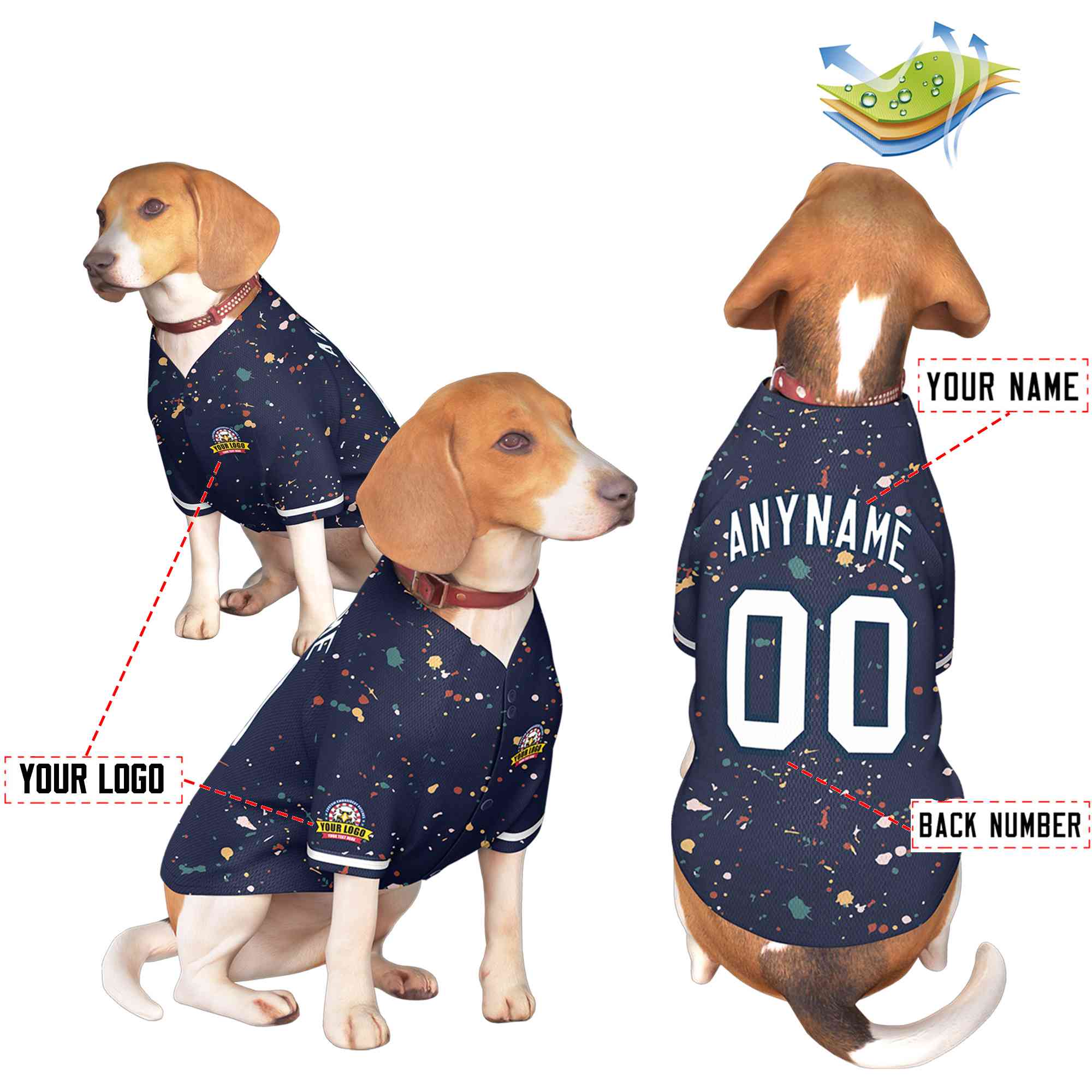Custom Black Kelly Green Classic Style Dog Jersey |KXKSHOP