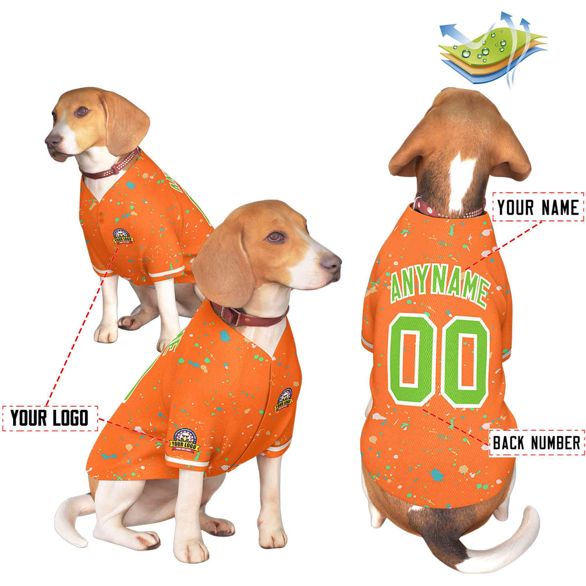 Custom Black Kelly Green Classic Style Dog Jersey |KXKSHOP