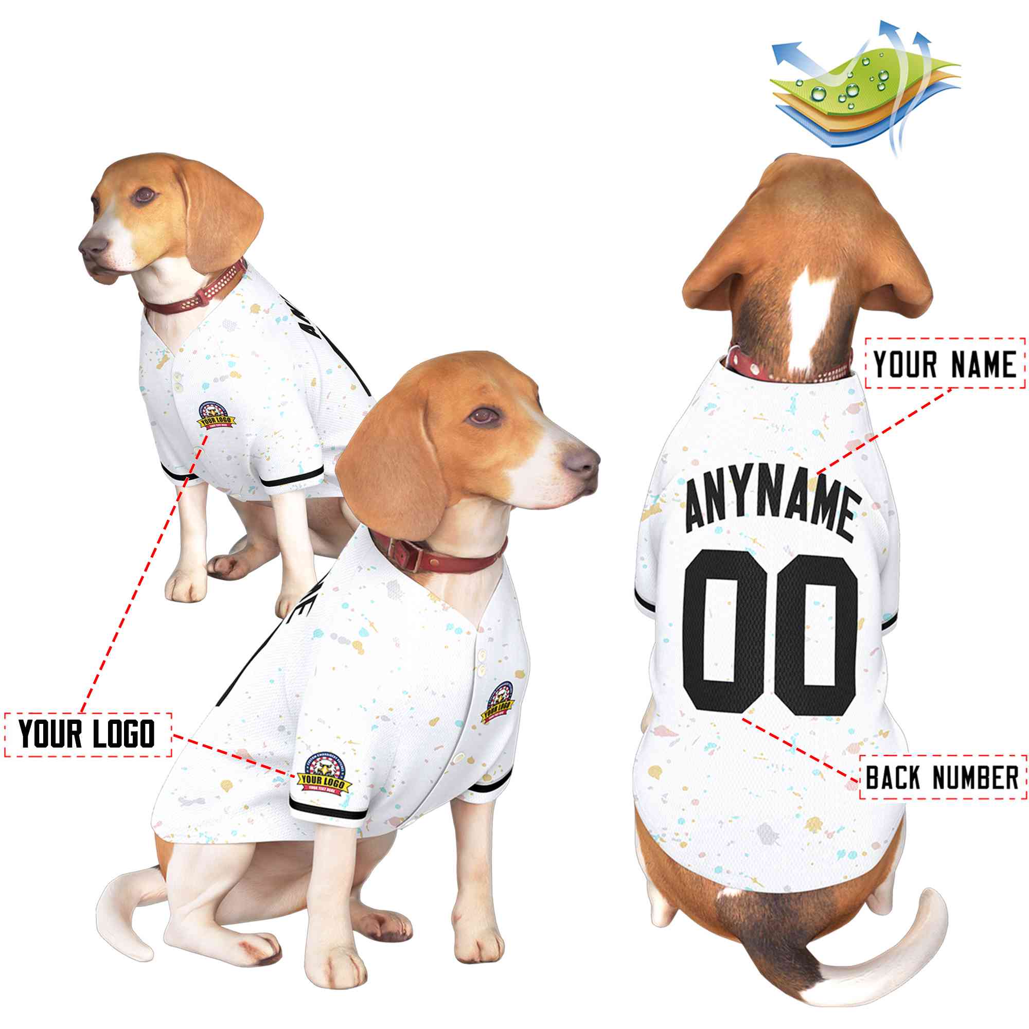 Custom Black Kelly Green Classic Style Dog Jersey |KXKSHOP