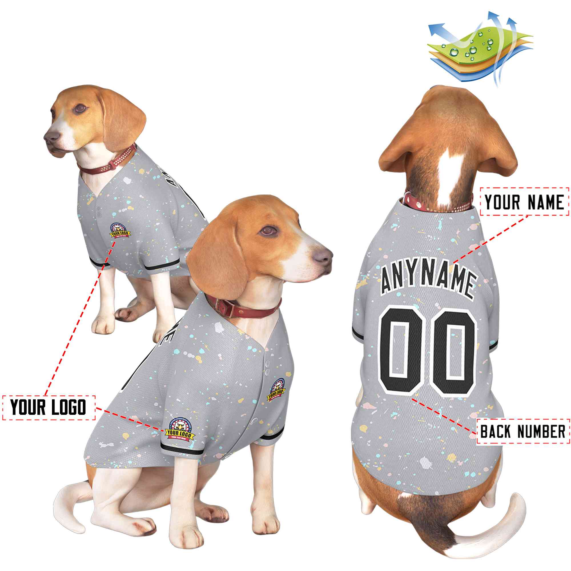 Custom Black Kelly Green Classic Style Dog Jersey |KXKSHOP