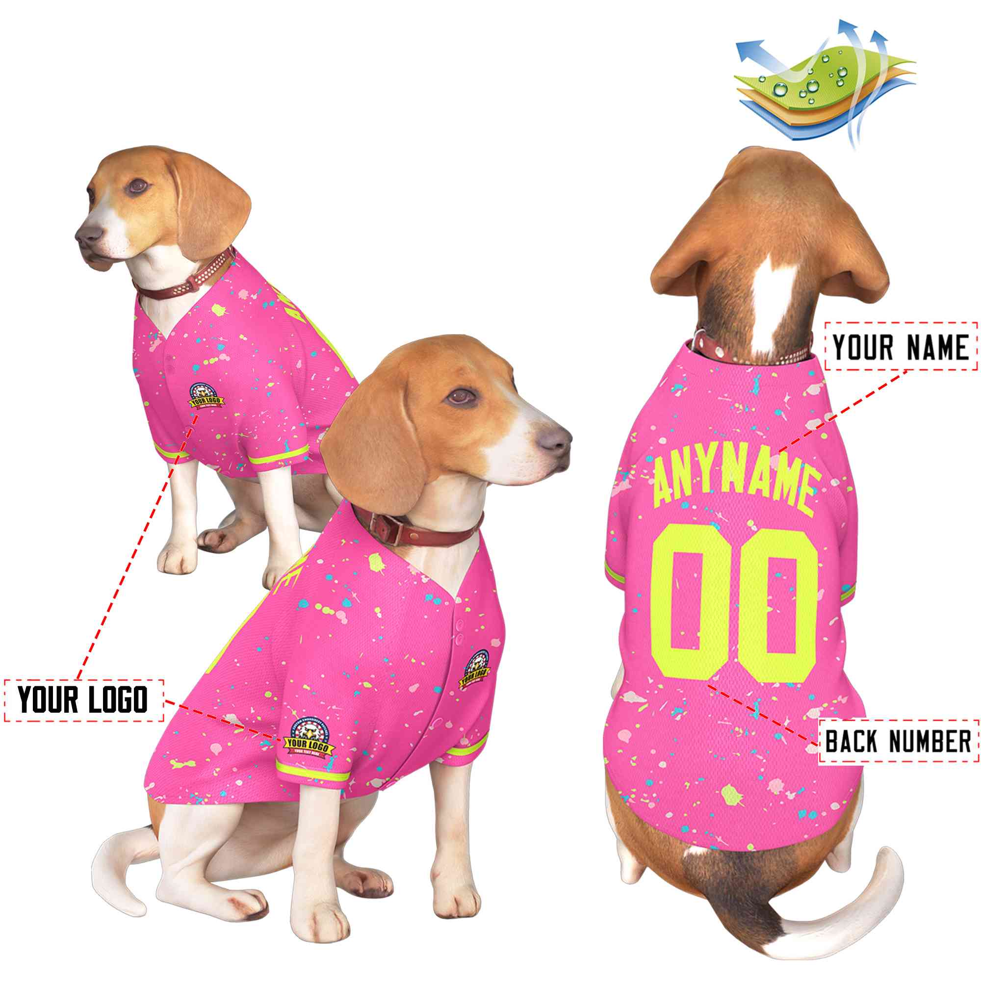 Custom Black Kelly Green Classic Style Dog Jersey |KXKSHOP
