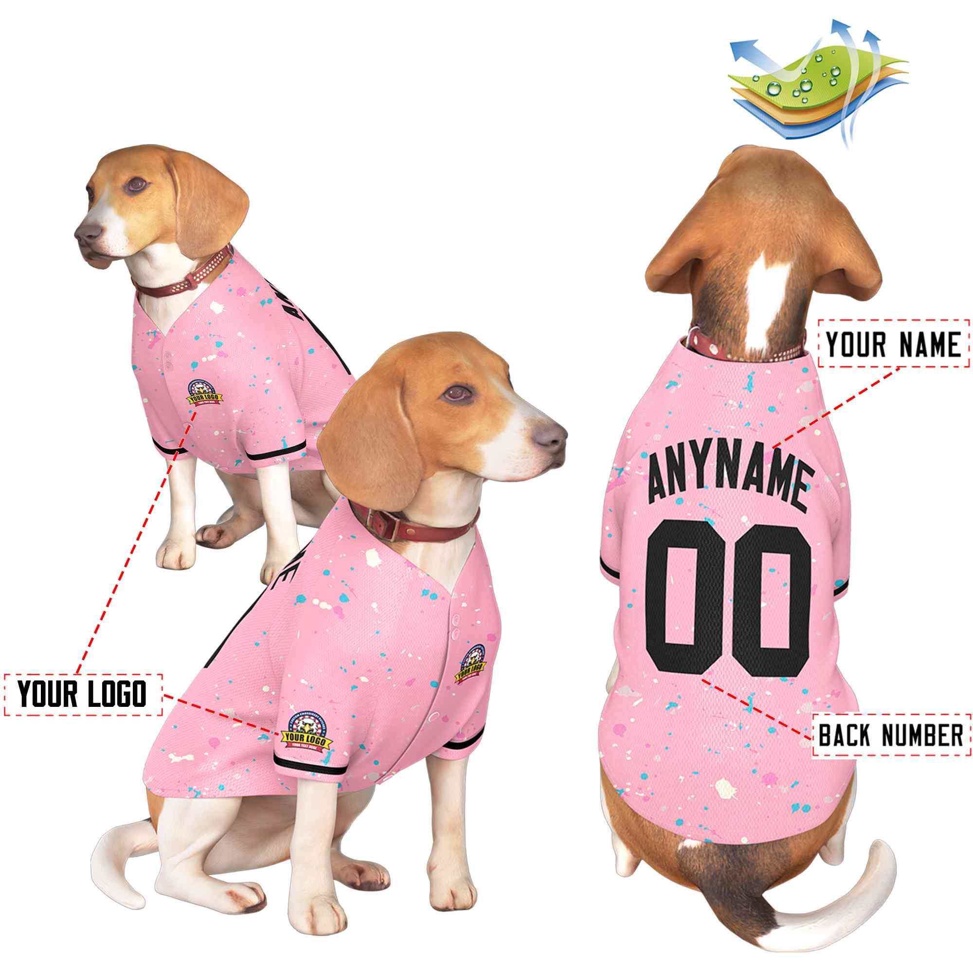 Custom Black Kelly Green Classic Style Dog Jersey |KXKSHOP