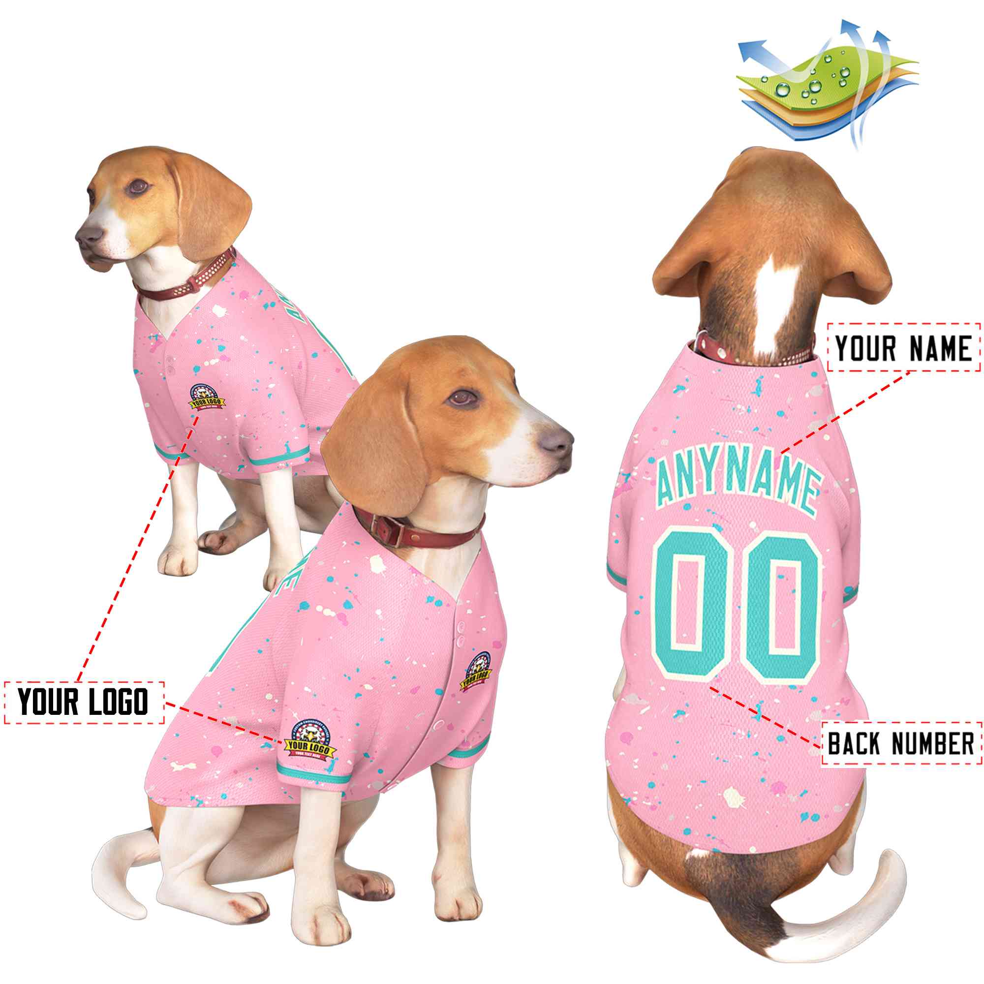 Custom Black Kelly Green Classic Style Dog Jersey |KXKSHOP