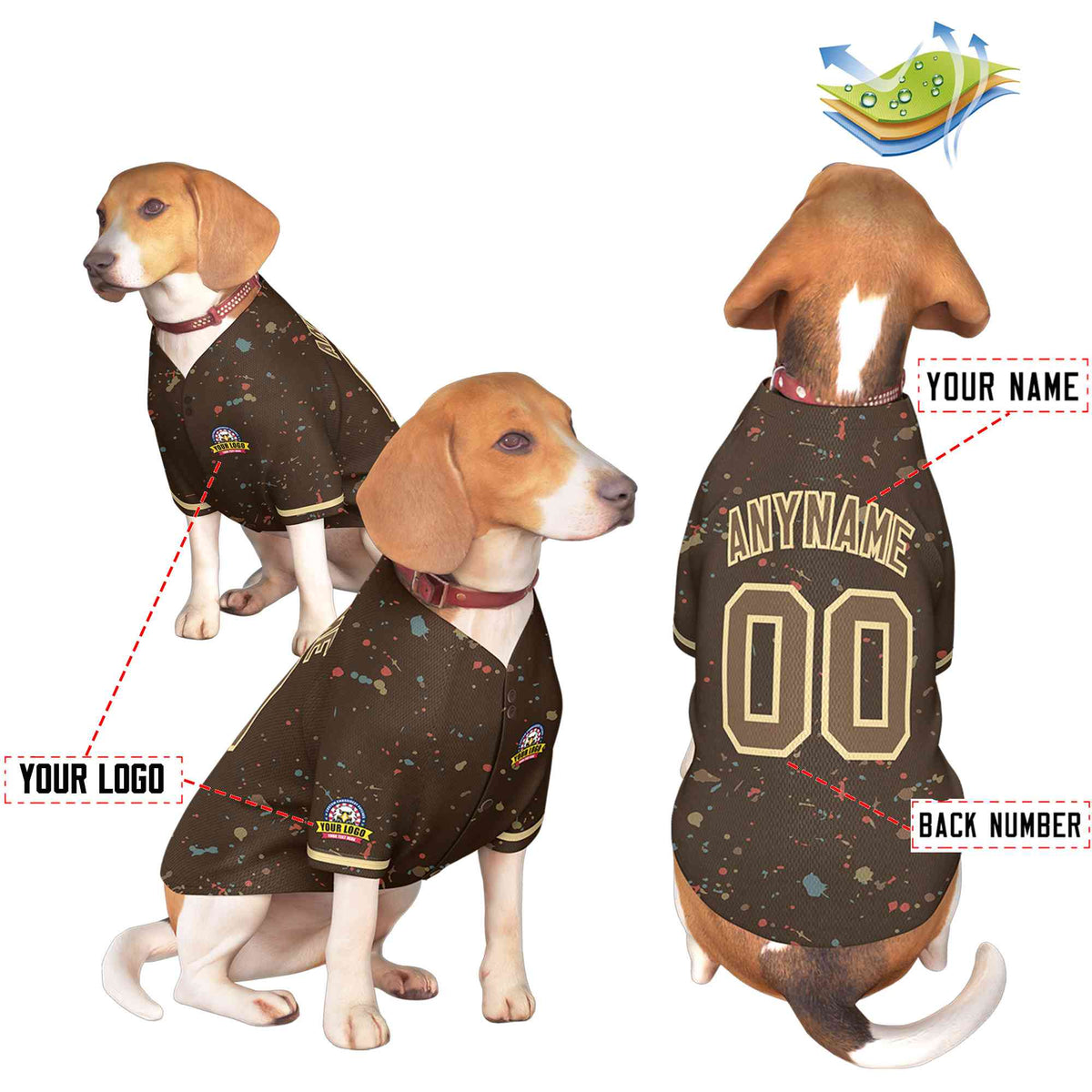 Custom Black Kelly Green Classic Style Dog Jersey |KXKSHOP