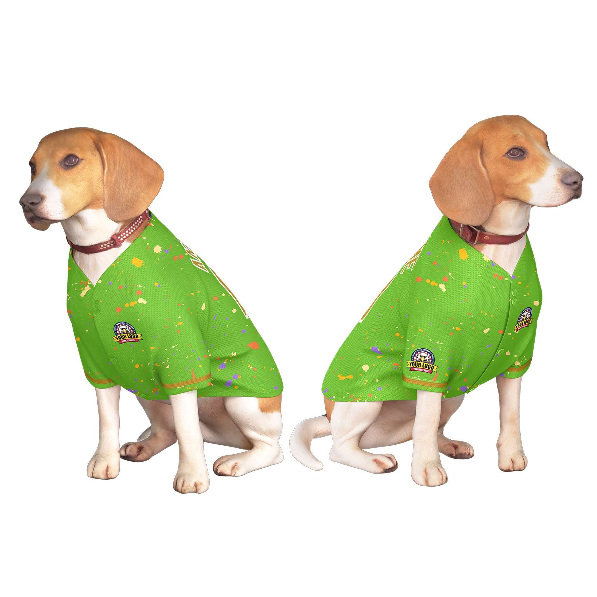 Custom Black Kelly Green Classic Style Dog Jersey |KXKSHOP