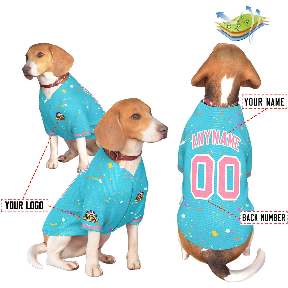 Custom Black Kelly Green Classic Style Dog Jersey |KXKSHOP