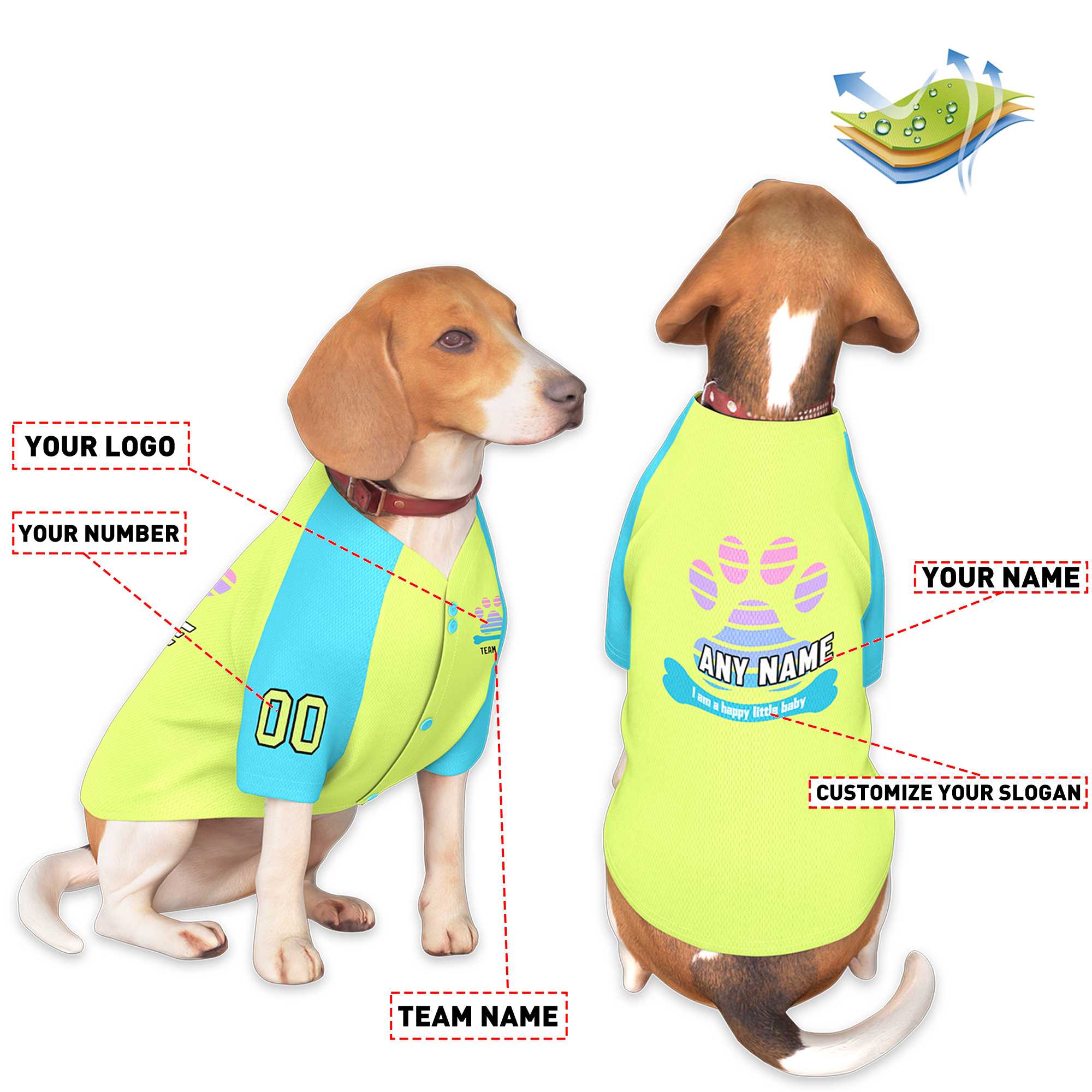 Custom Black Kelly Green Classic Style Dog Jersey |KXKSHOP