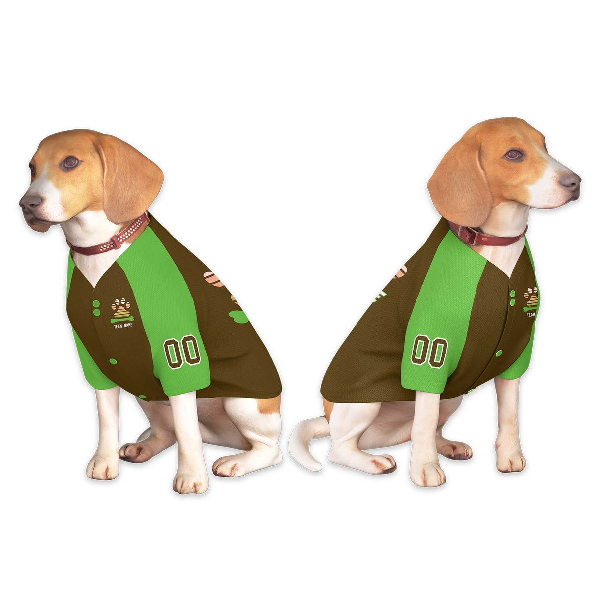 Custom Black Kelly Green Classic Style Dog Jersey |KXKSHOP