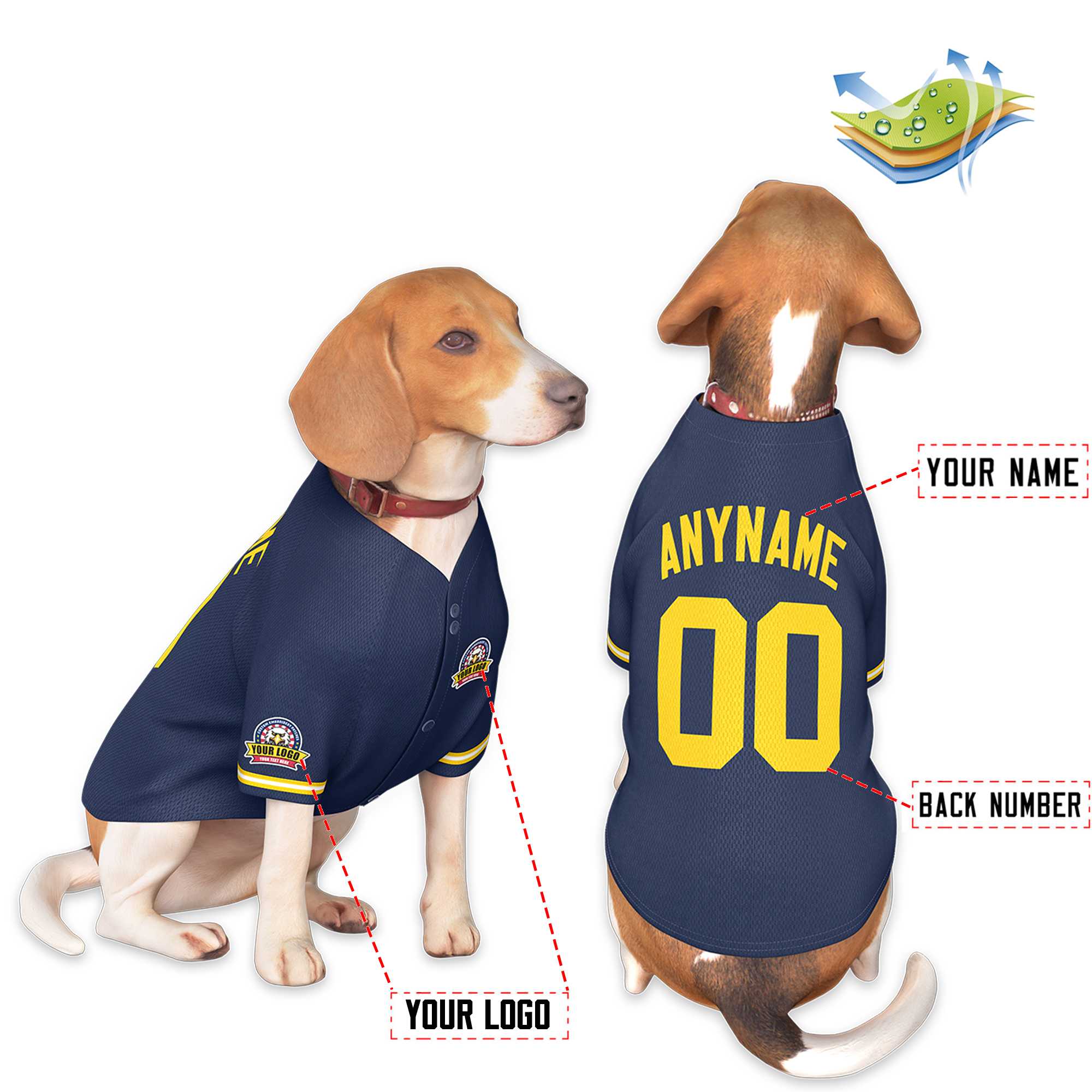 Custom Black Kelly Green Classic Style Dog Jersey |KXKSHOP