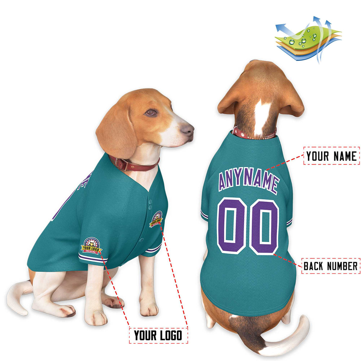 Custom Black Kelly Green Classic Style Dog Jersey |KXKSHOP