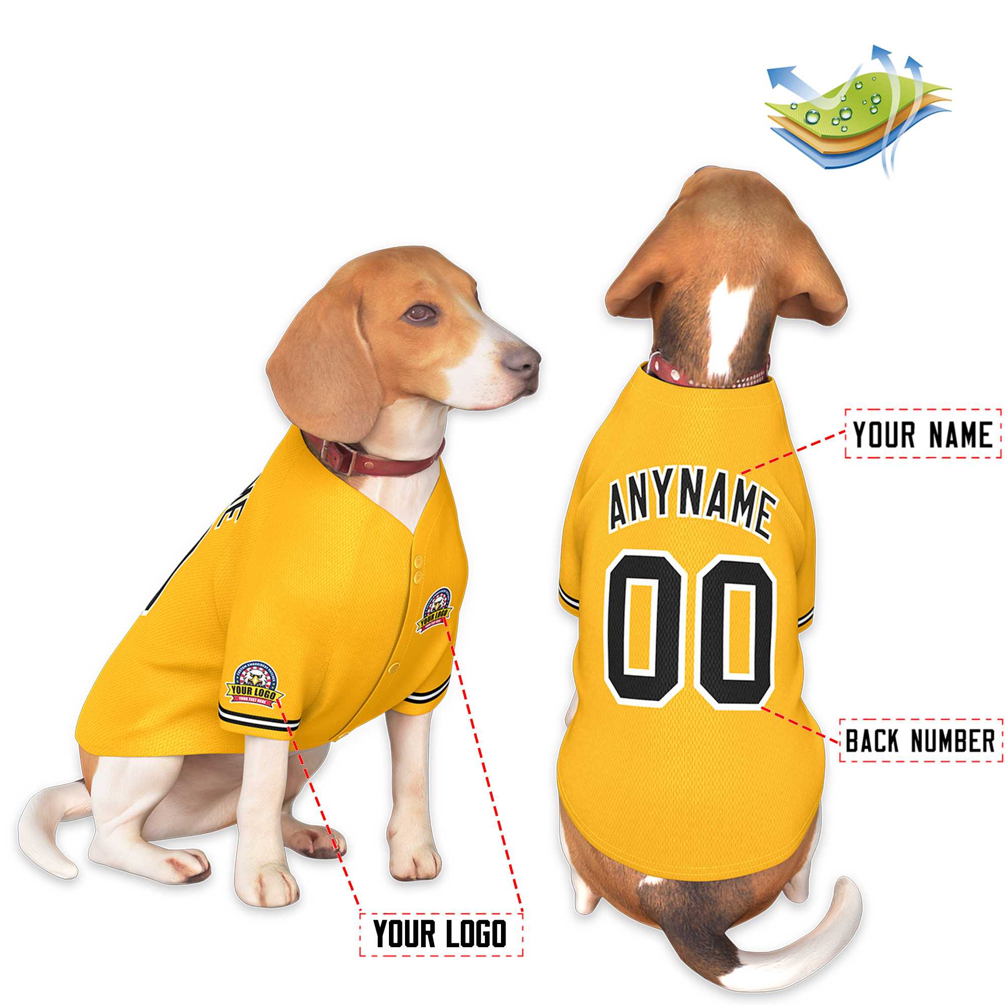 Custom Black Kelly Green Classic Style Dog Jersey |KXKSHOP