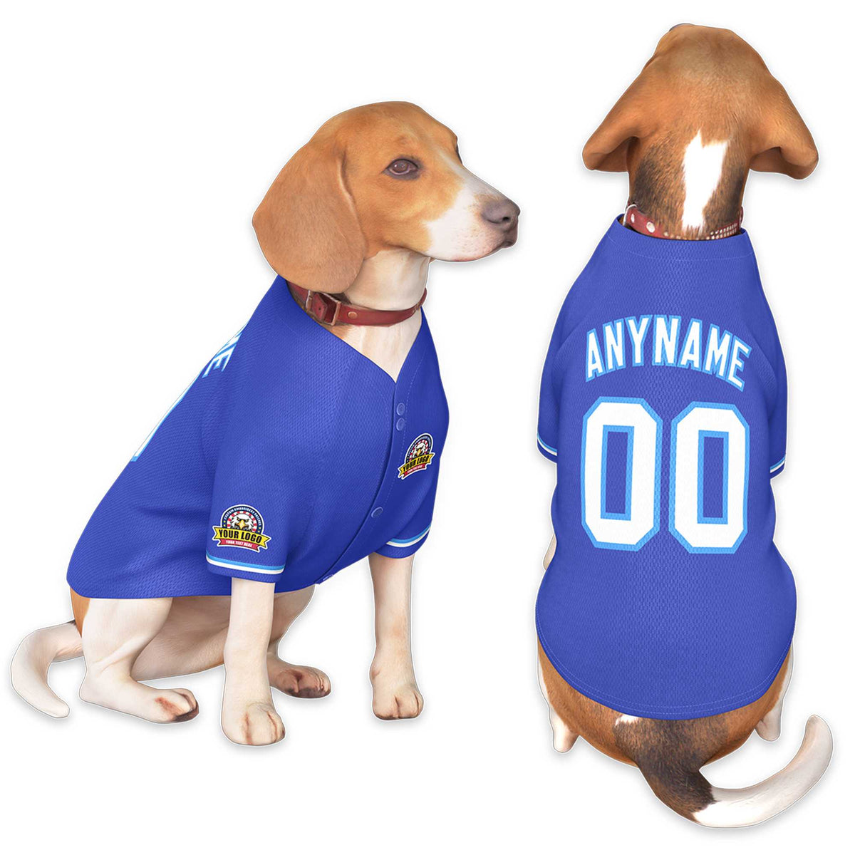 Custom Royal White-Powder Blue Classic Style Dog Jersey |KXKSHOP