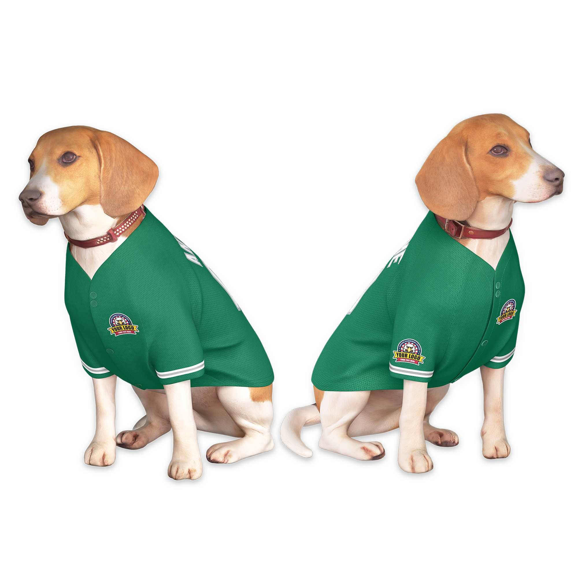 Custom Black Kelly Green Classic Style Dog Jersey |KXKSHOP