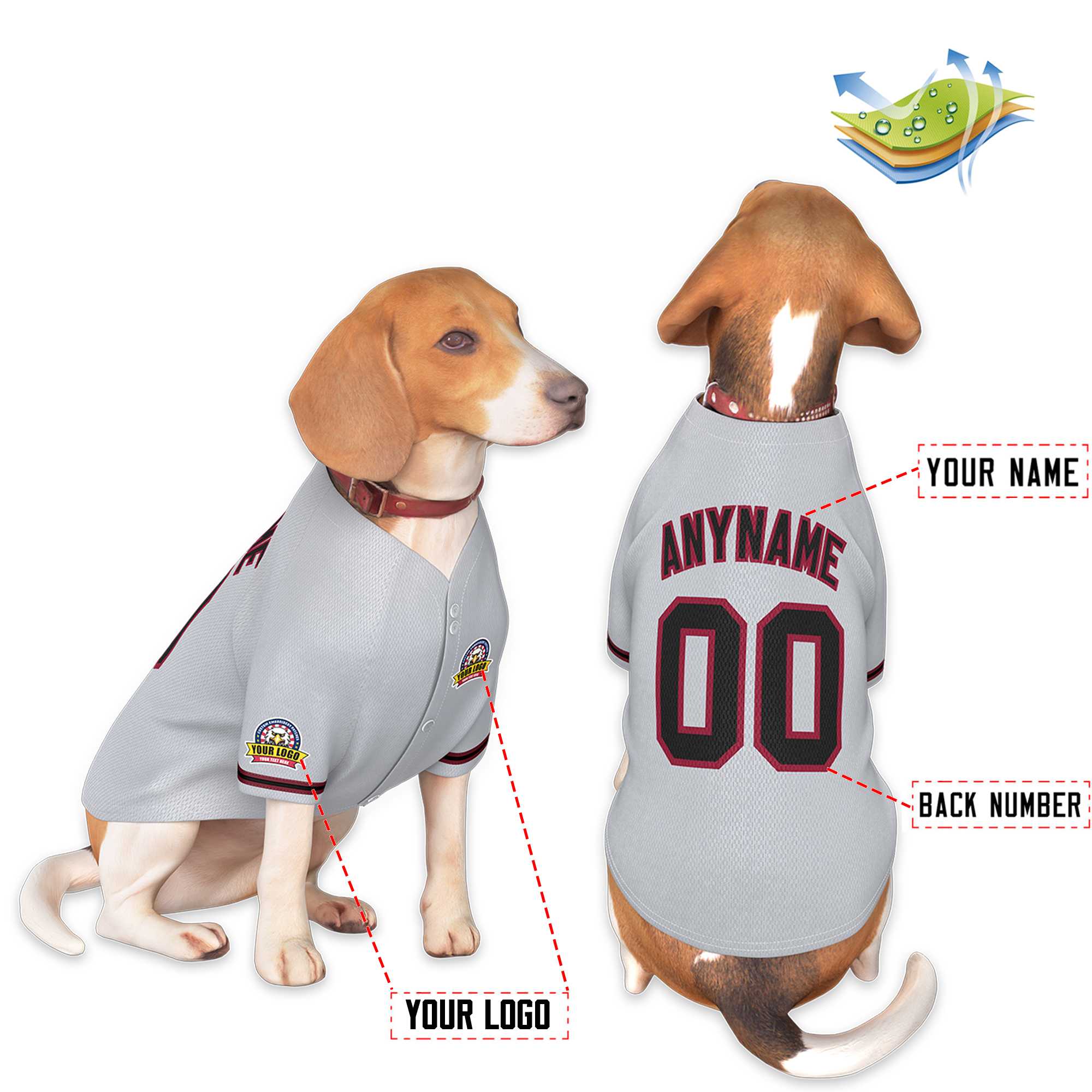 Custom Black Kelly Green Classic Style Dog Jersey |KXKSHOP