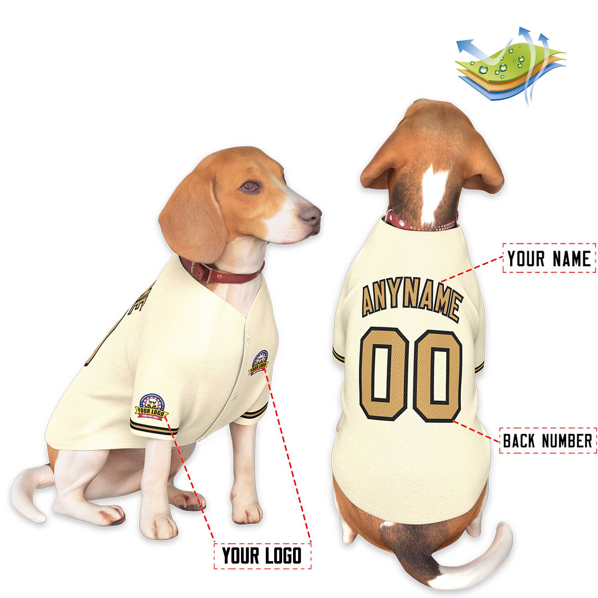 Custom Black Kelly Green Classic Style Dog Jersey |KXKSHOP