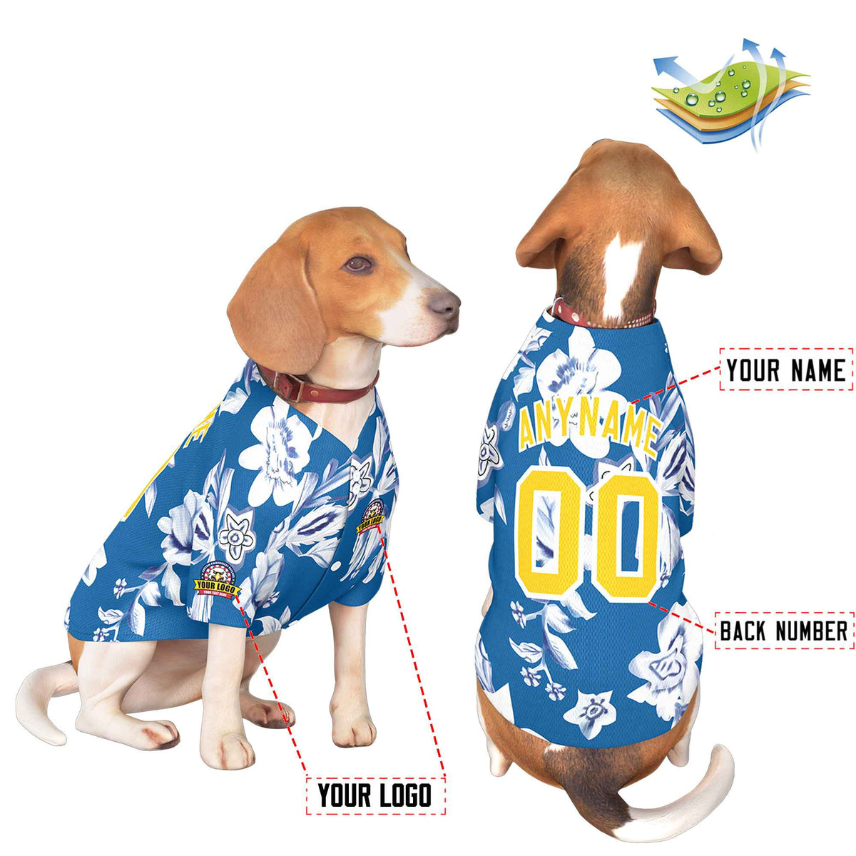 Custom Black Kelly Green Classic Style Dog Jersey |KXKSHOP