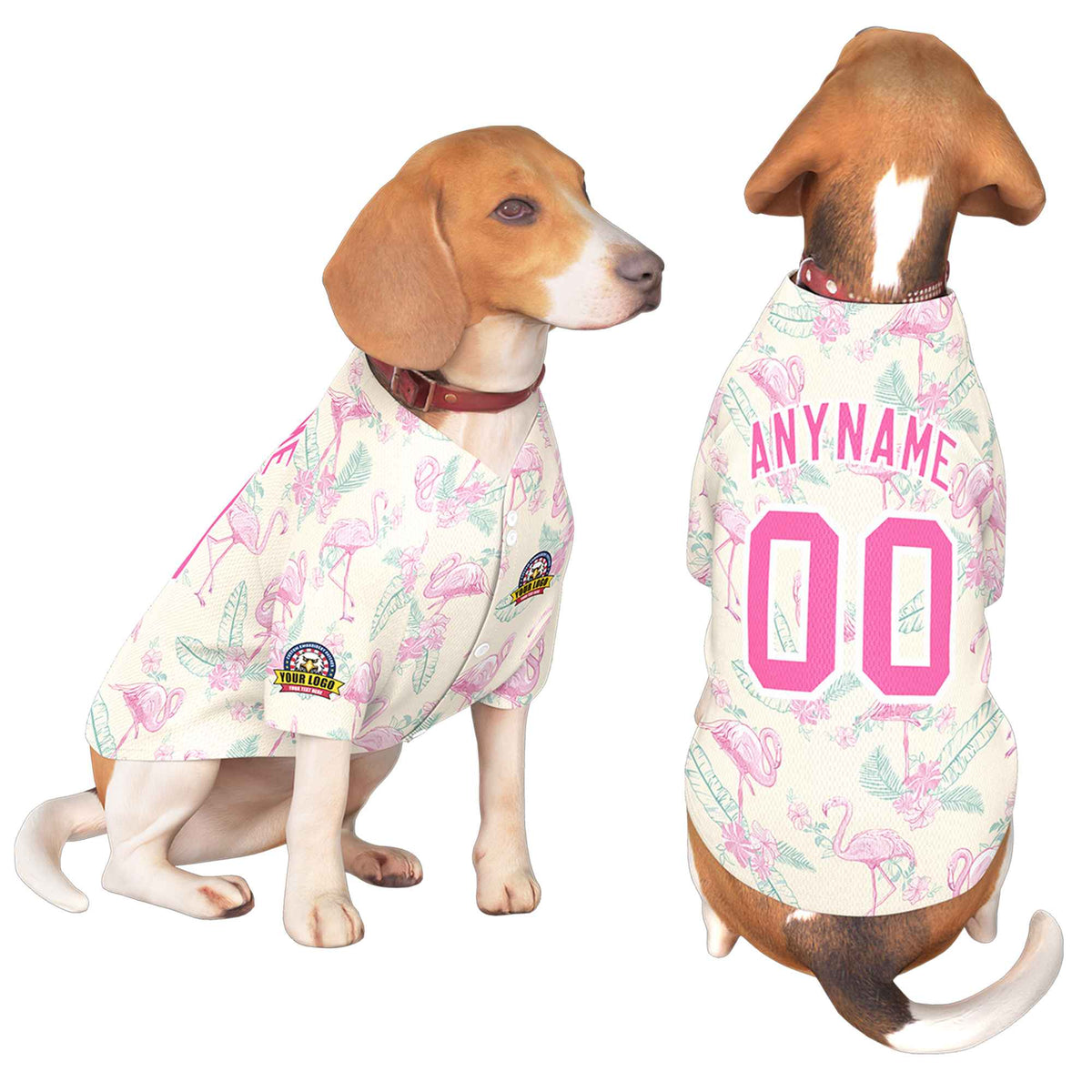 Custom Pink White Graffiti Pattern Dog Jersey |KXKSHOP
