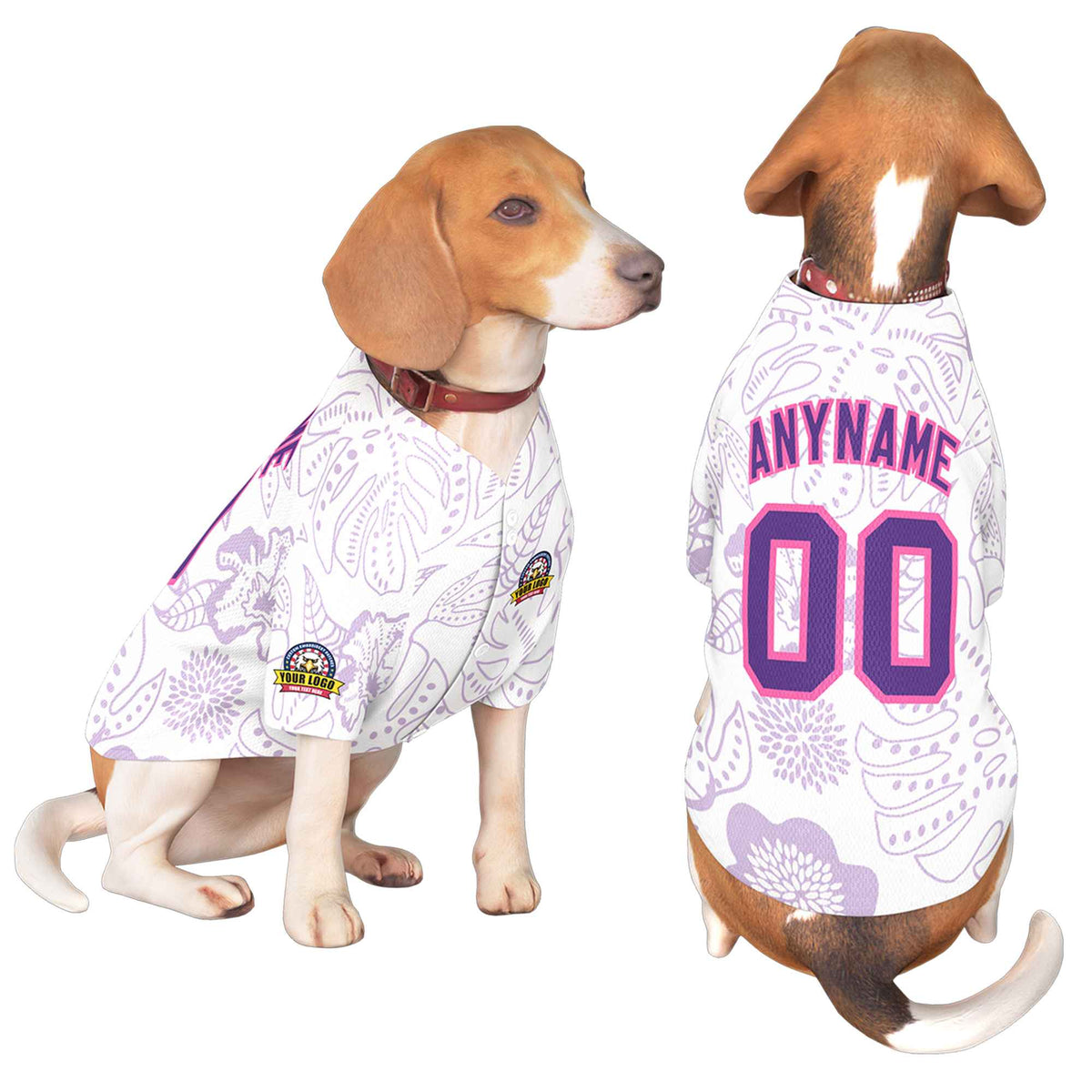 Custom Purple Pink Graffiti Pattern Dog Jersey |KXKSHOP